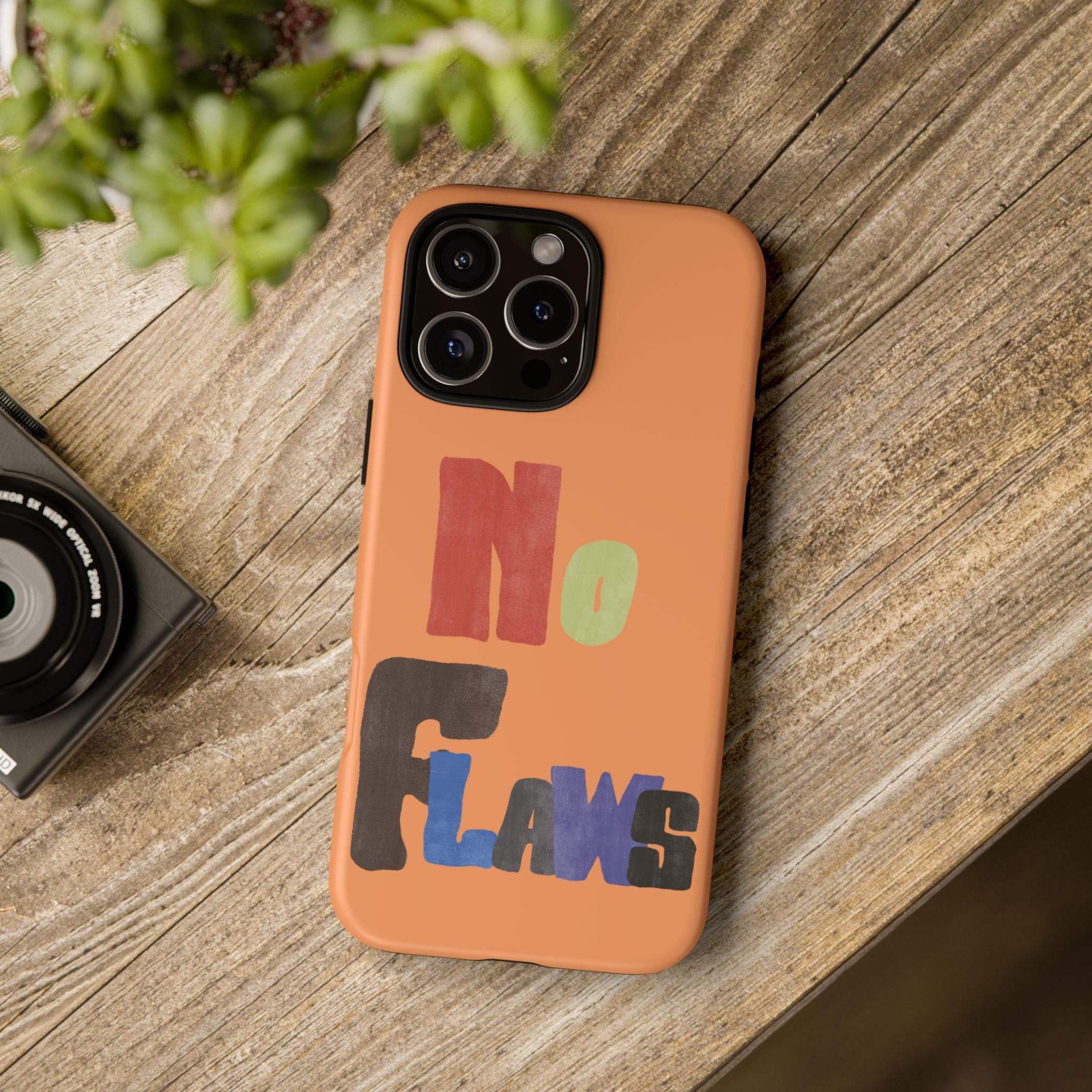 "No Flaws" Retro Hand-Lettered Protective Cover