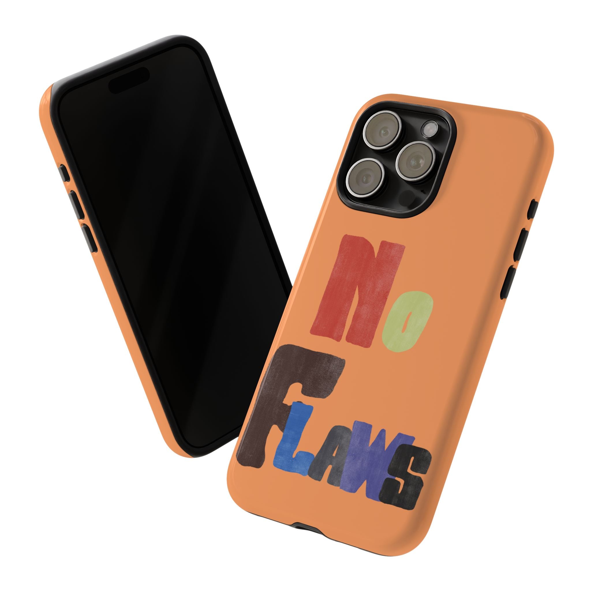 "No Flaws" Retro Hand-Lettered Protective Cover