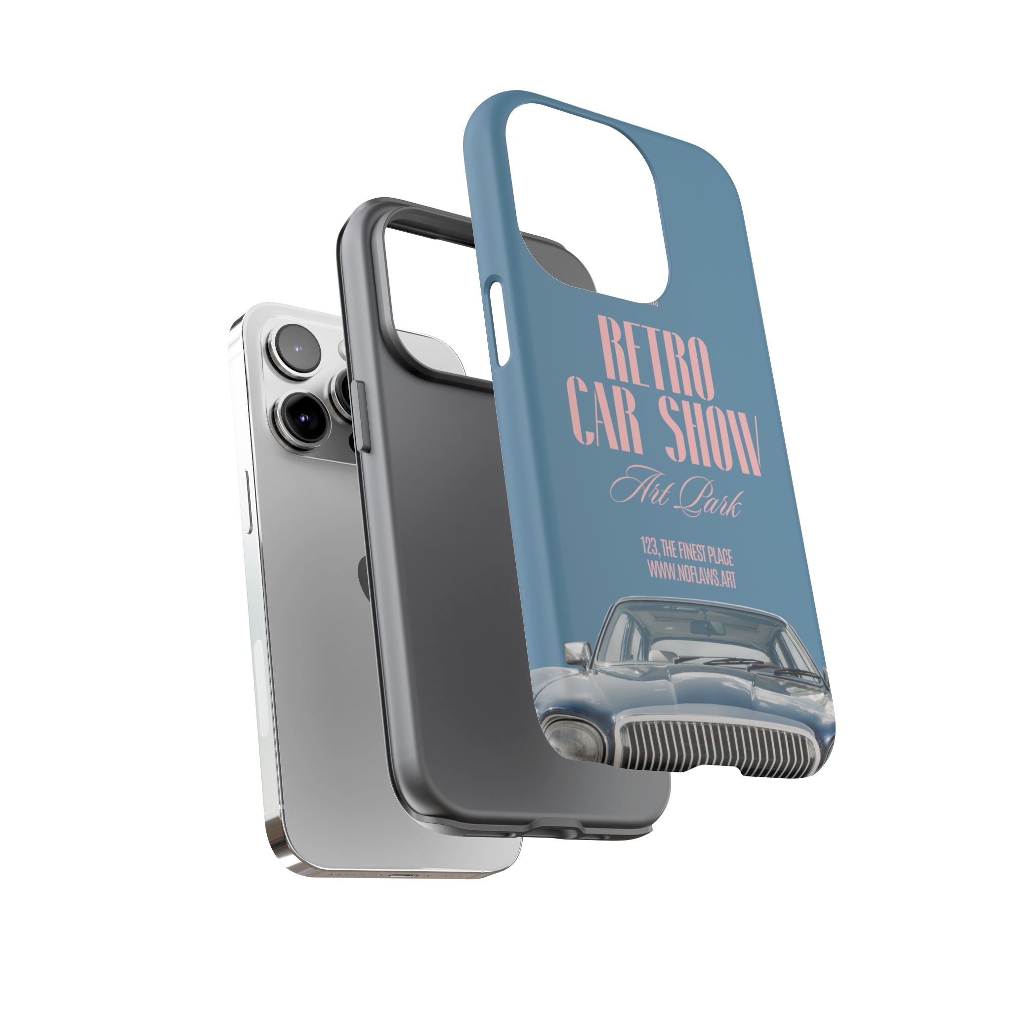 Retro Car Show Phone Case — Vintage Classic Auto Design