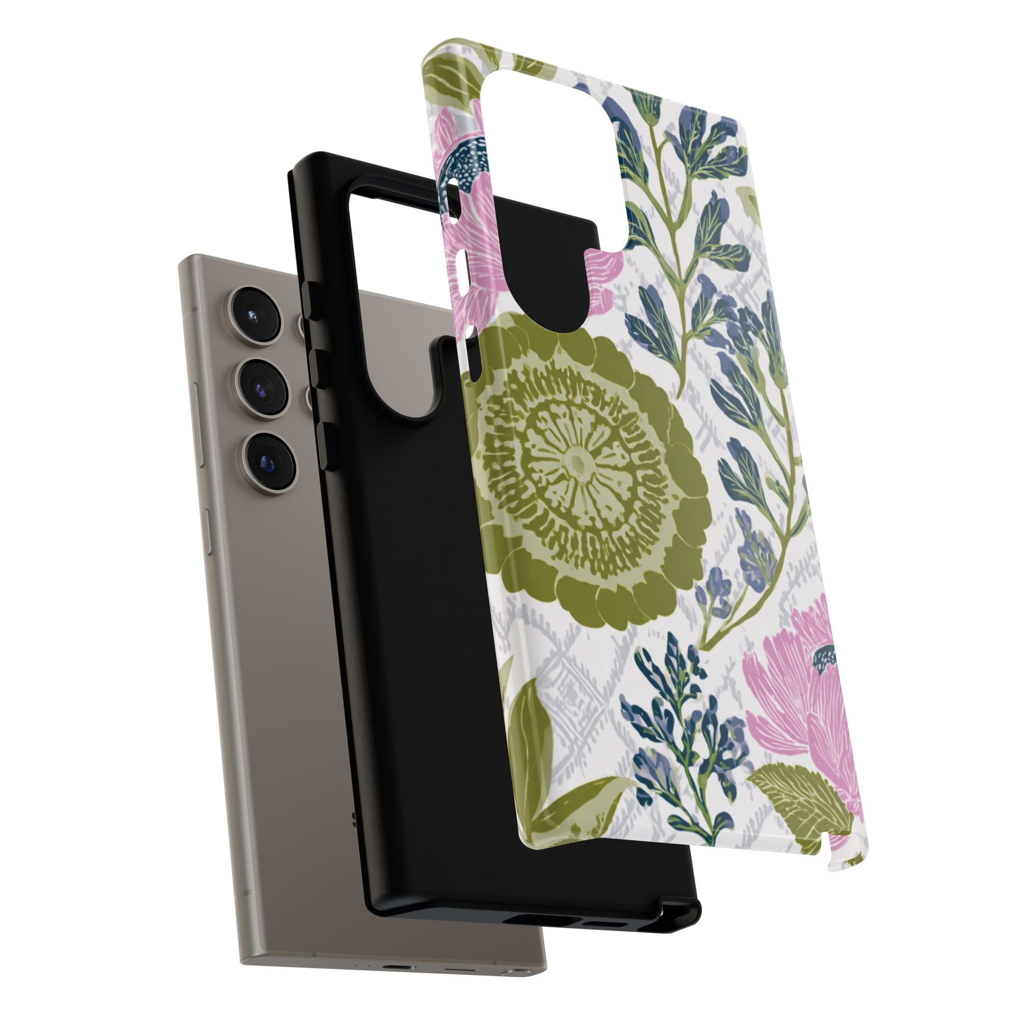 Floral Phone Case, Tough Cases with Elegant Design, Stylish Phone Accessories