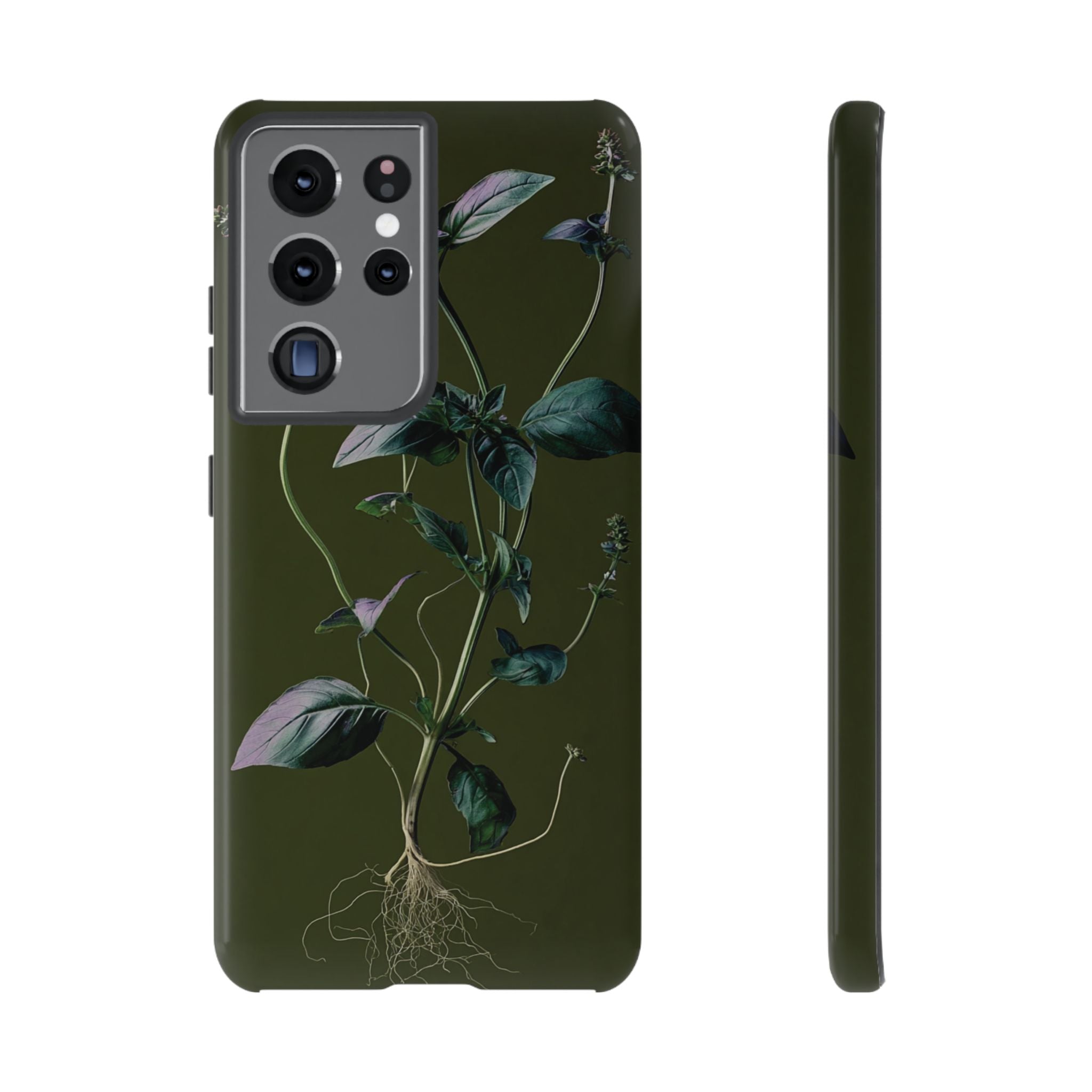 Green Botanical Phone Case, Floral Phone Cover, Nature Lover Gift