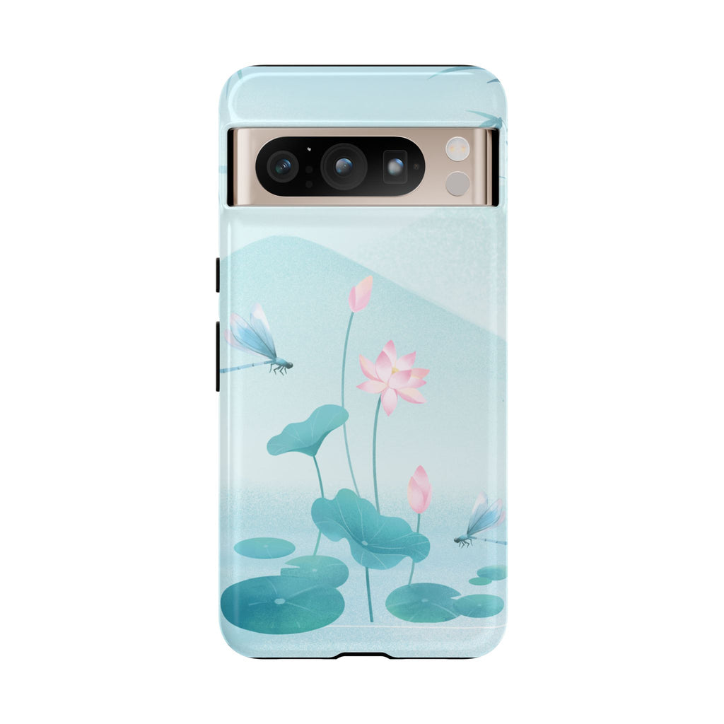 Lotus Pond Phone Case — Serene Floral iPhone Protective Cover