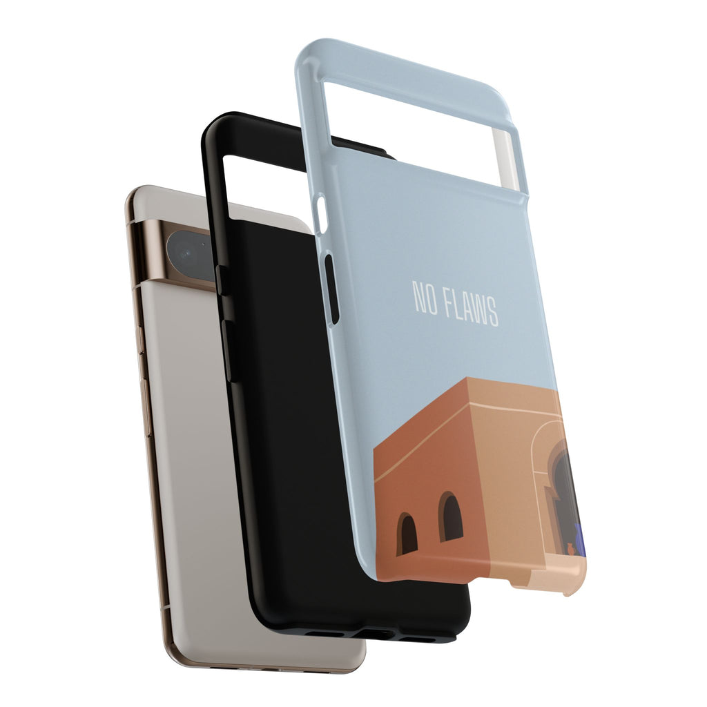 Minimal Desert Illustration “No Flaws” Protective Tough Case