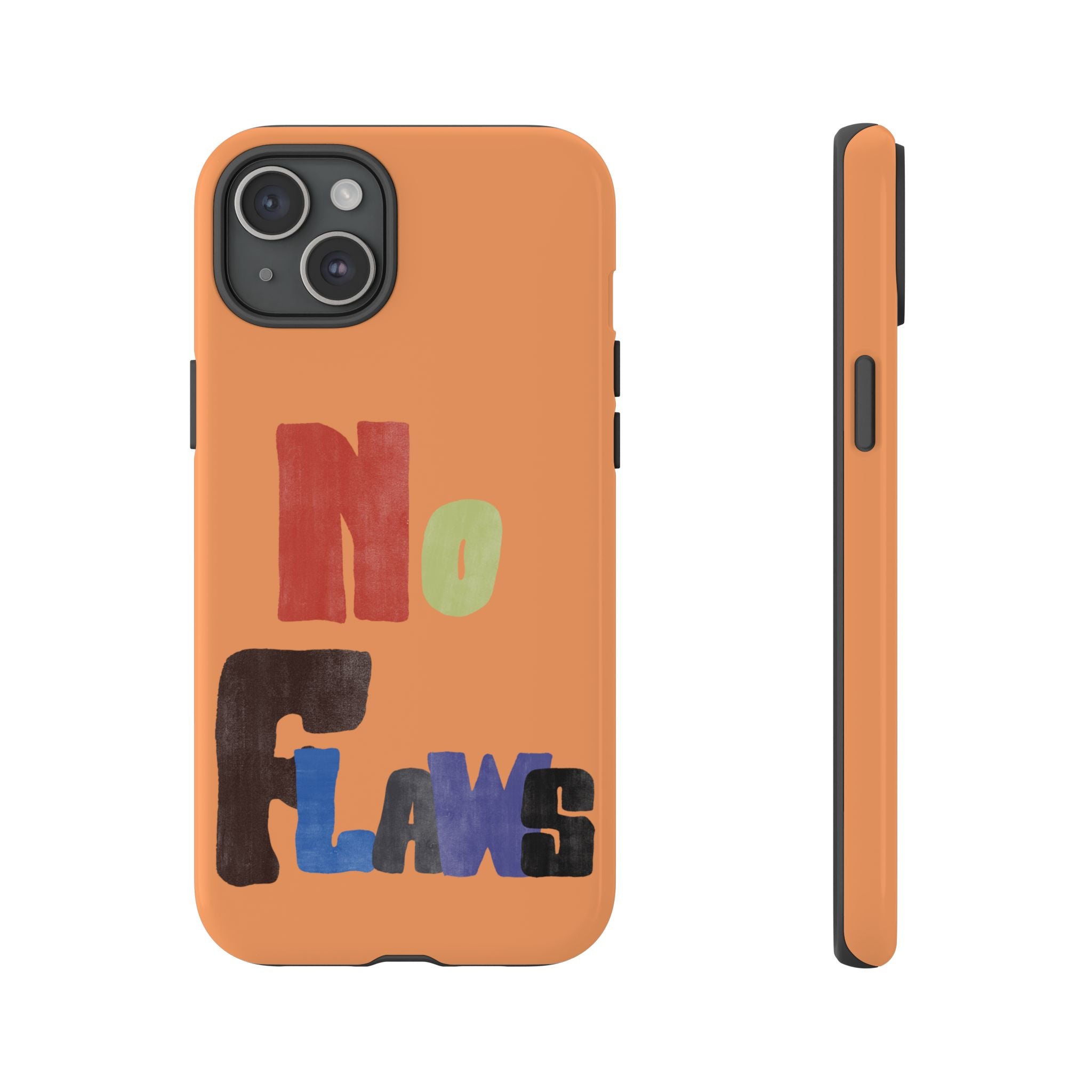 "No Flaws" Retro Hand-Lettered Protective Cover