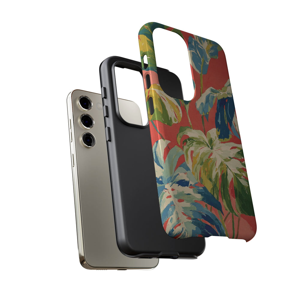 Tropical Phone Case, Floral Tough Case, Vibrant Phone Cover for Summer