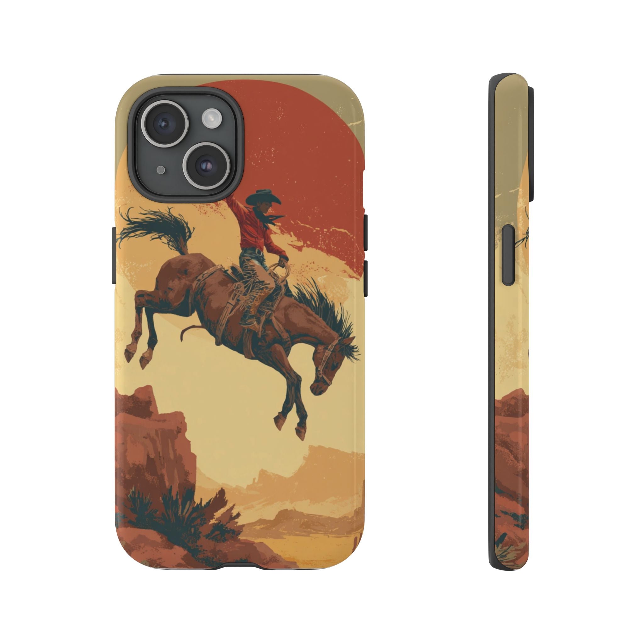Cowboy Phone Case - Wild West Style, Tough Protection for Outdoor Lovers