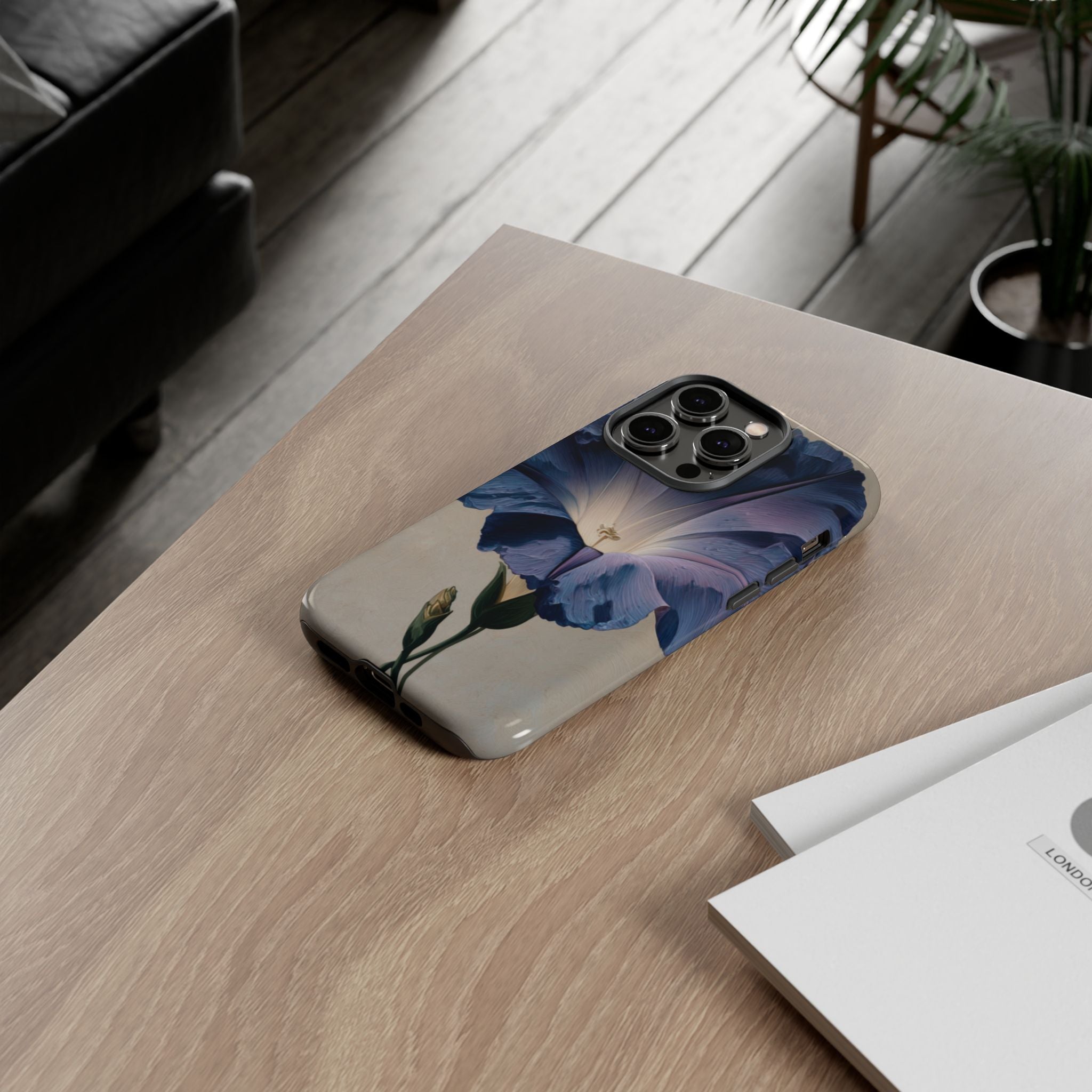 Floral Phone Case, Tough Cases with Purple Flower Design, Phone Accessories