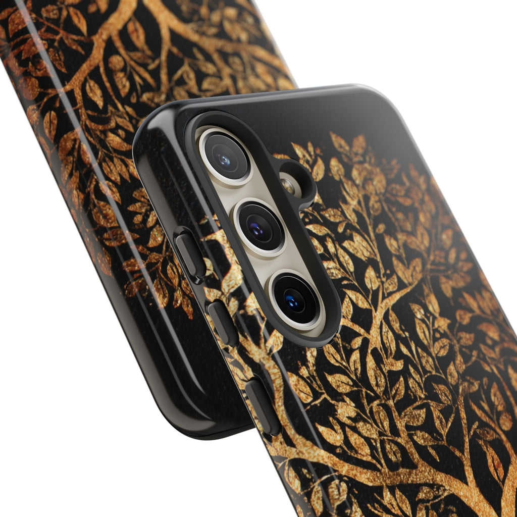 Golden Tree Phone Case, Tough Cases, Nature Lover Gift