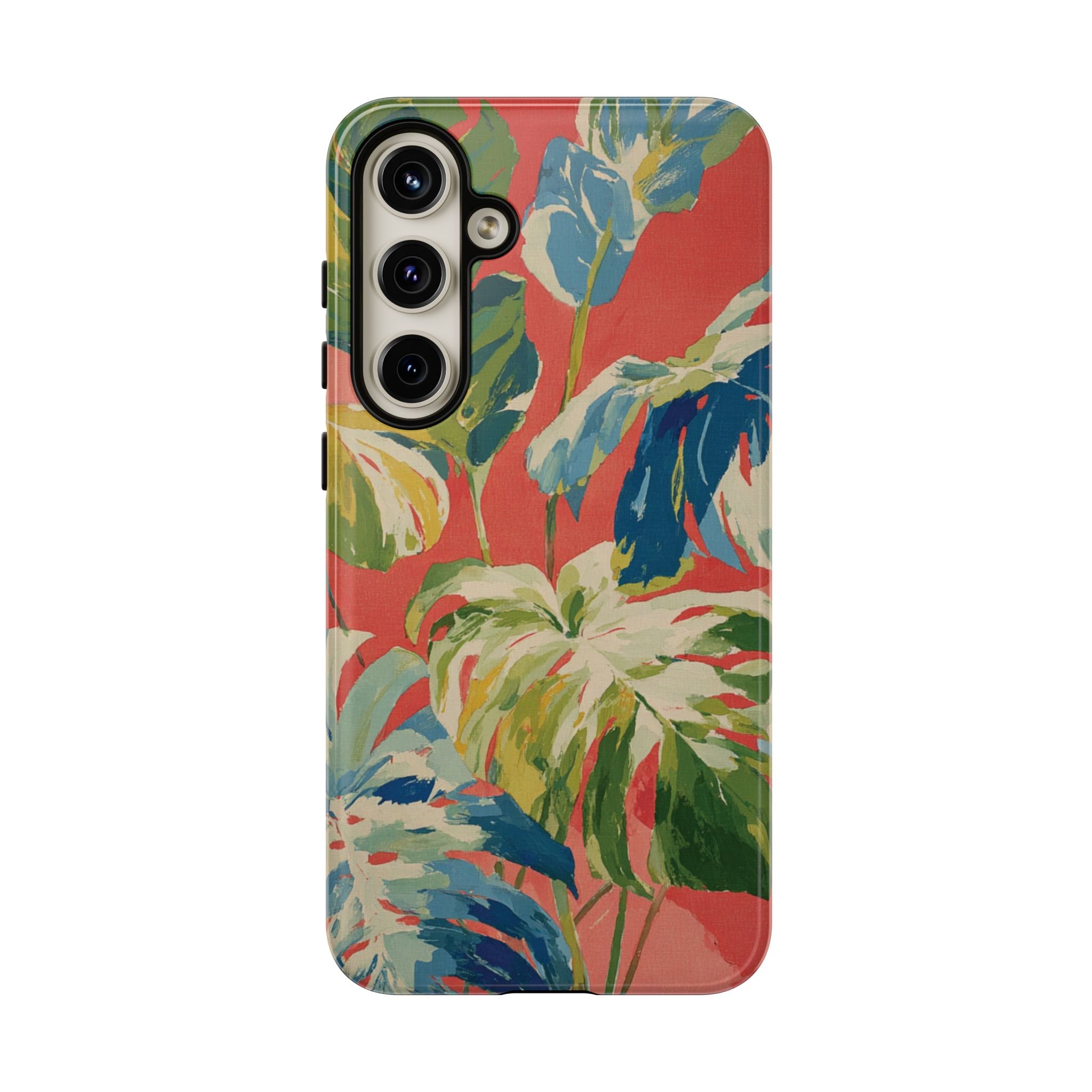 Tropical Phone Case, Floral Tough Case, Vibrant Phone Cover for Summer