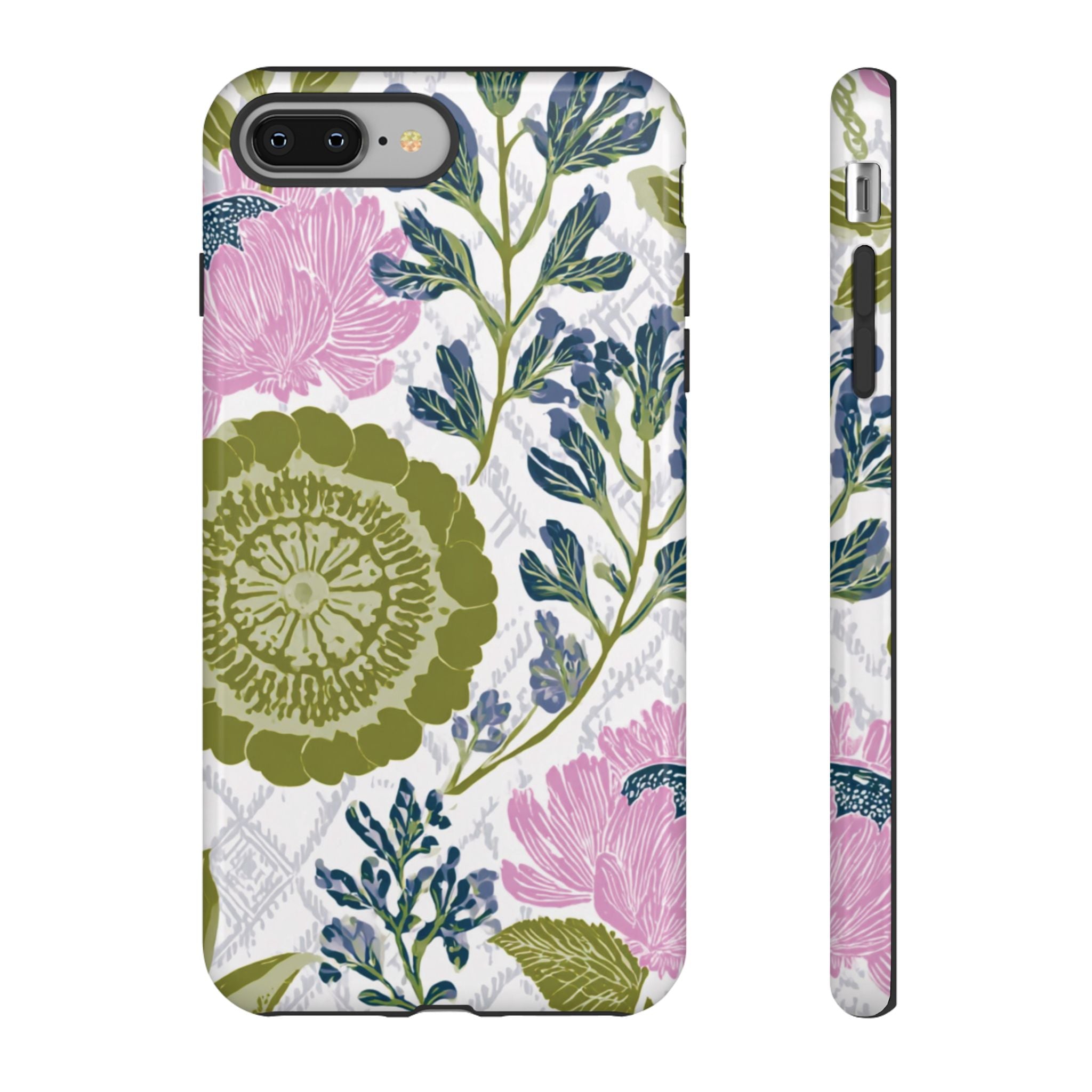 Floral Phone Case, Tough Cases with Elegant Design, Stylish Phone Accessories