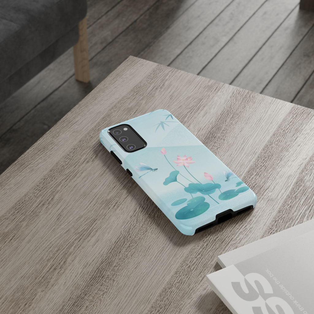 Lotus Pond Phone Case — Serene Floral iPhone Protective Cover