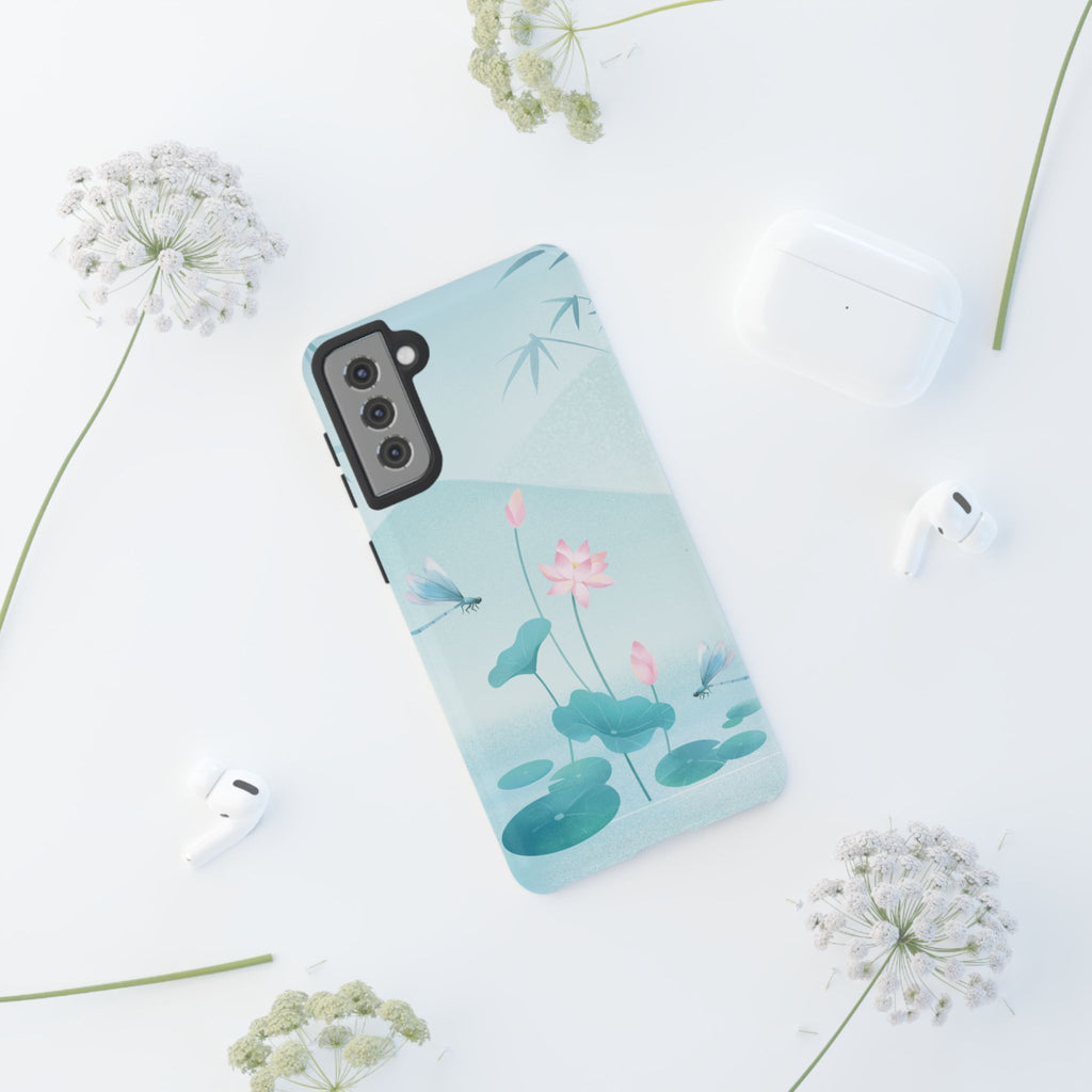 Lotus Pond Phone Case — Serene Floral iPhone Protective Cover