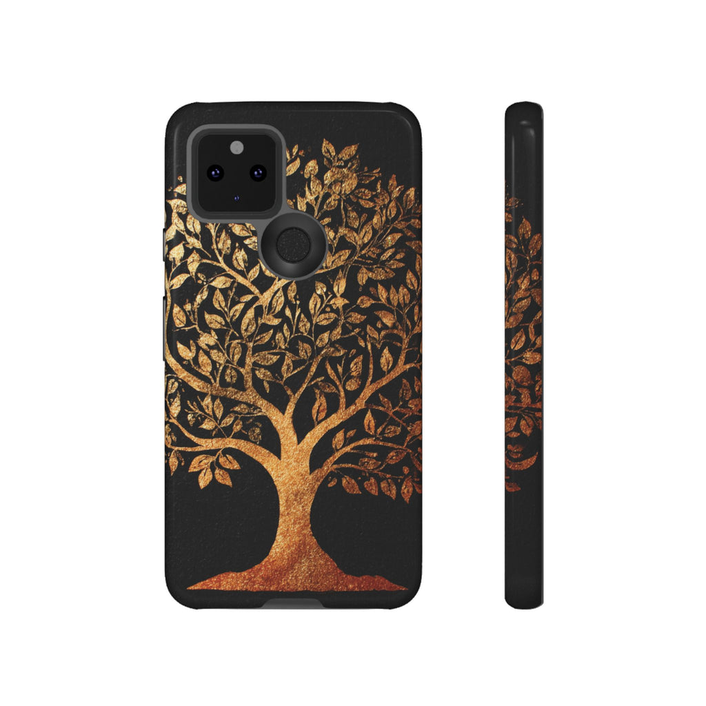 Golden Tree Phone Case, Tough Cases, Nature Lover Gift