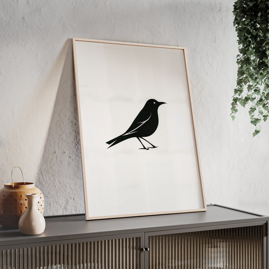 The Oriole Principle: A Study in Minimal Form – Framed Poster