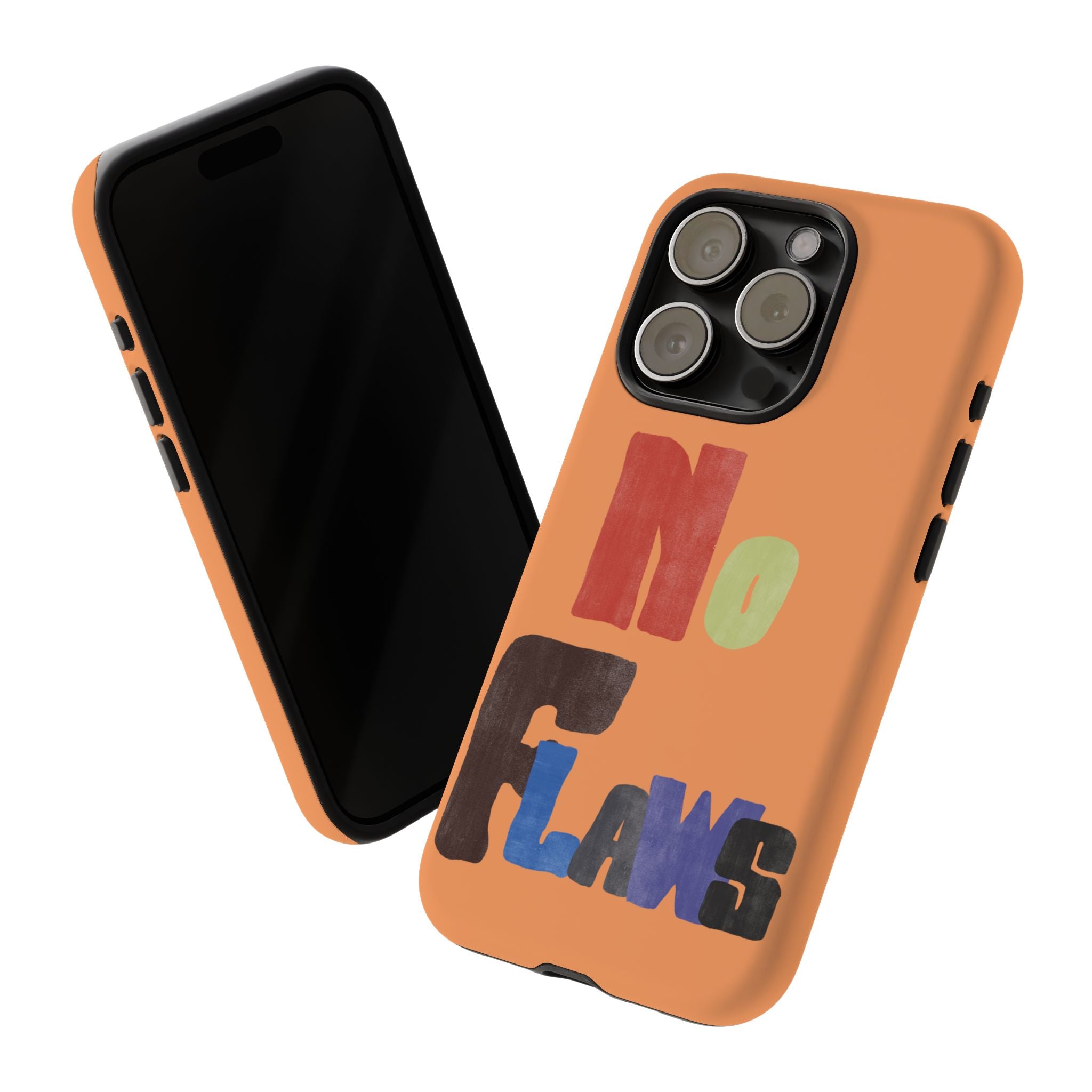 "No Flaws" Retro Hand-Lettered Protective Cover