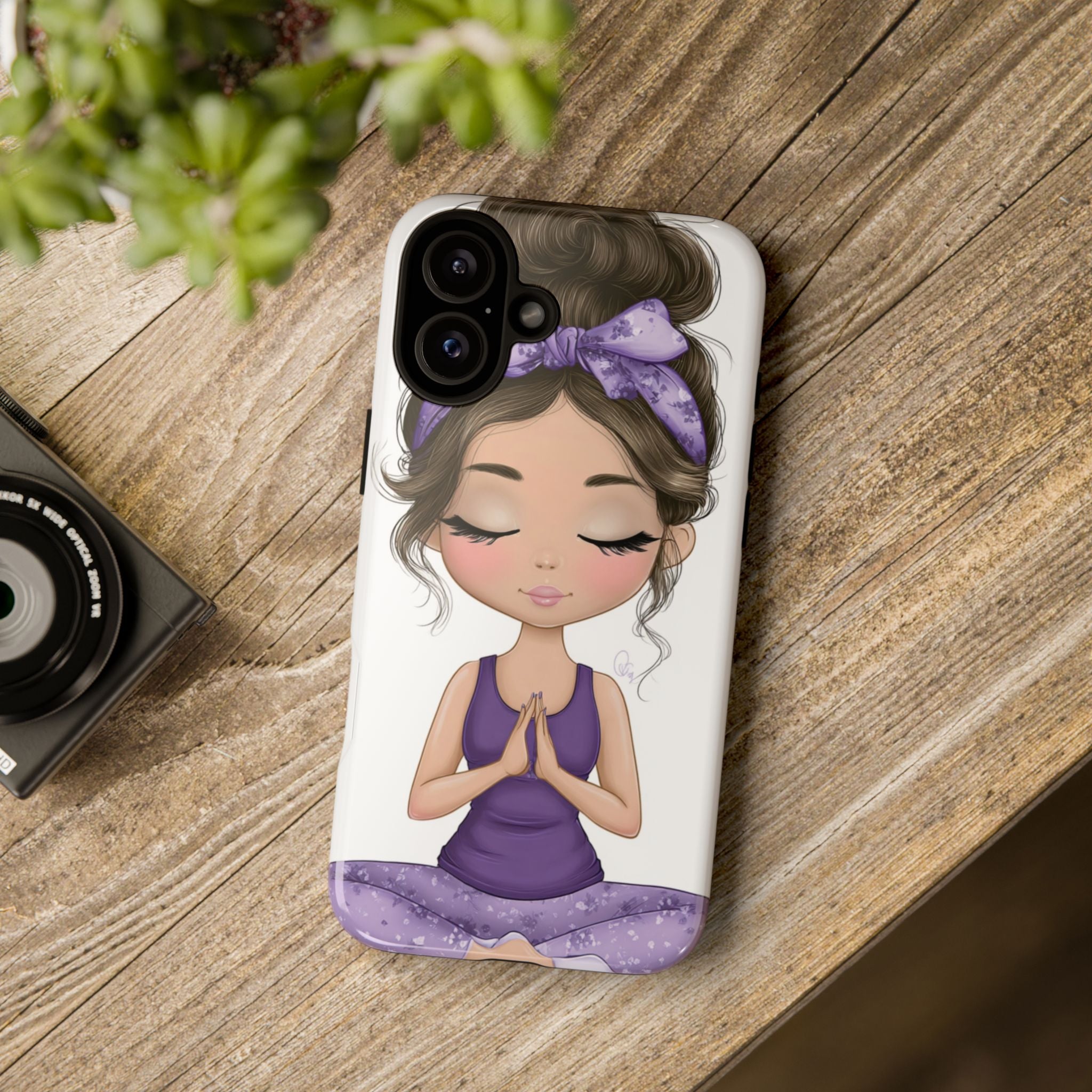 Yoga Phone Case for Mindfulness Gift for Yogis, Meditation Accessory, Zen Vibe