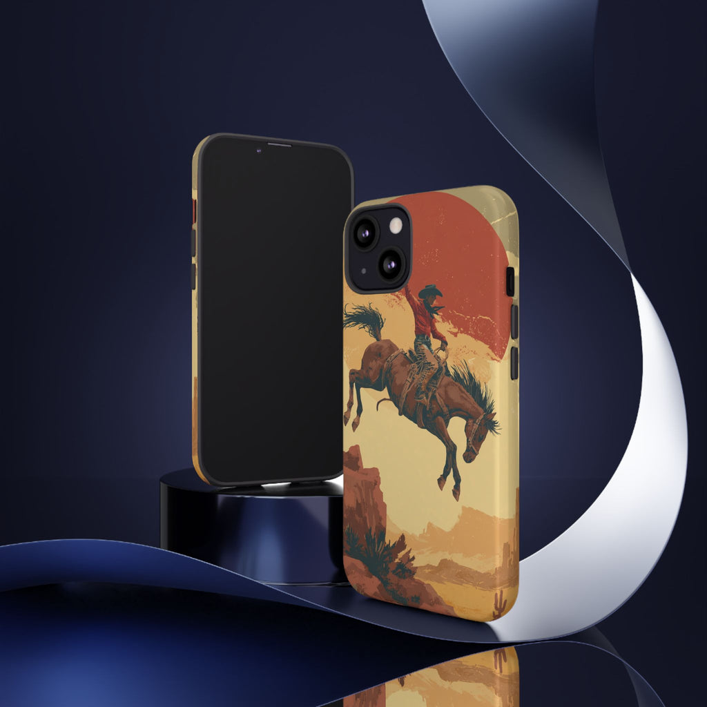 Cowboy Phone Case - Wild West Style, Tough Protection for Outdoor Lovers