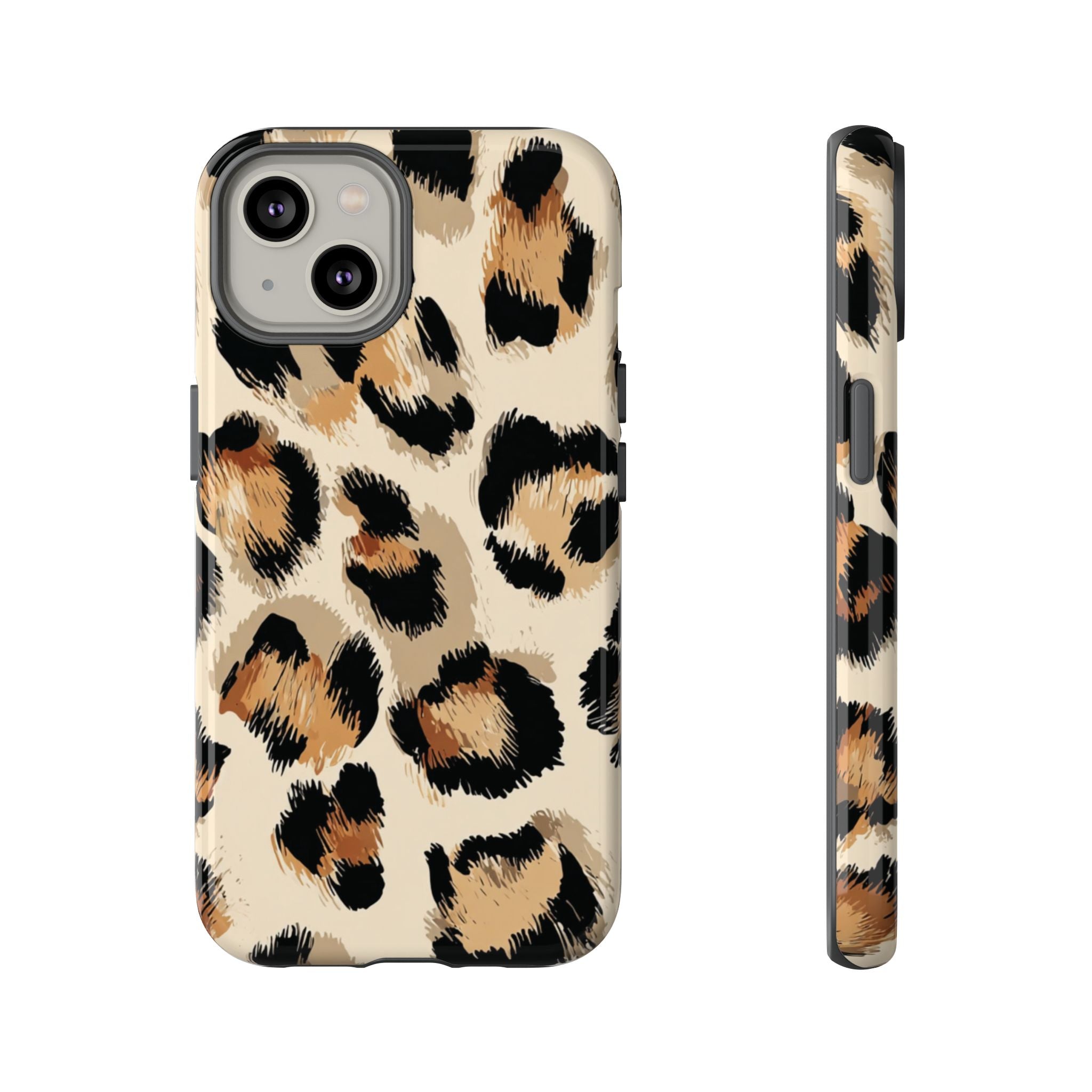 Stylish Leopard Print Phone Case, Animal Print, Tough Case, Gift for Her