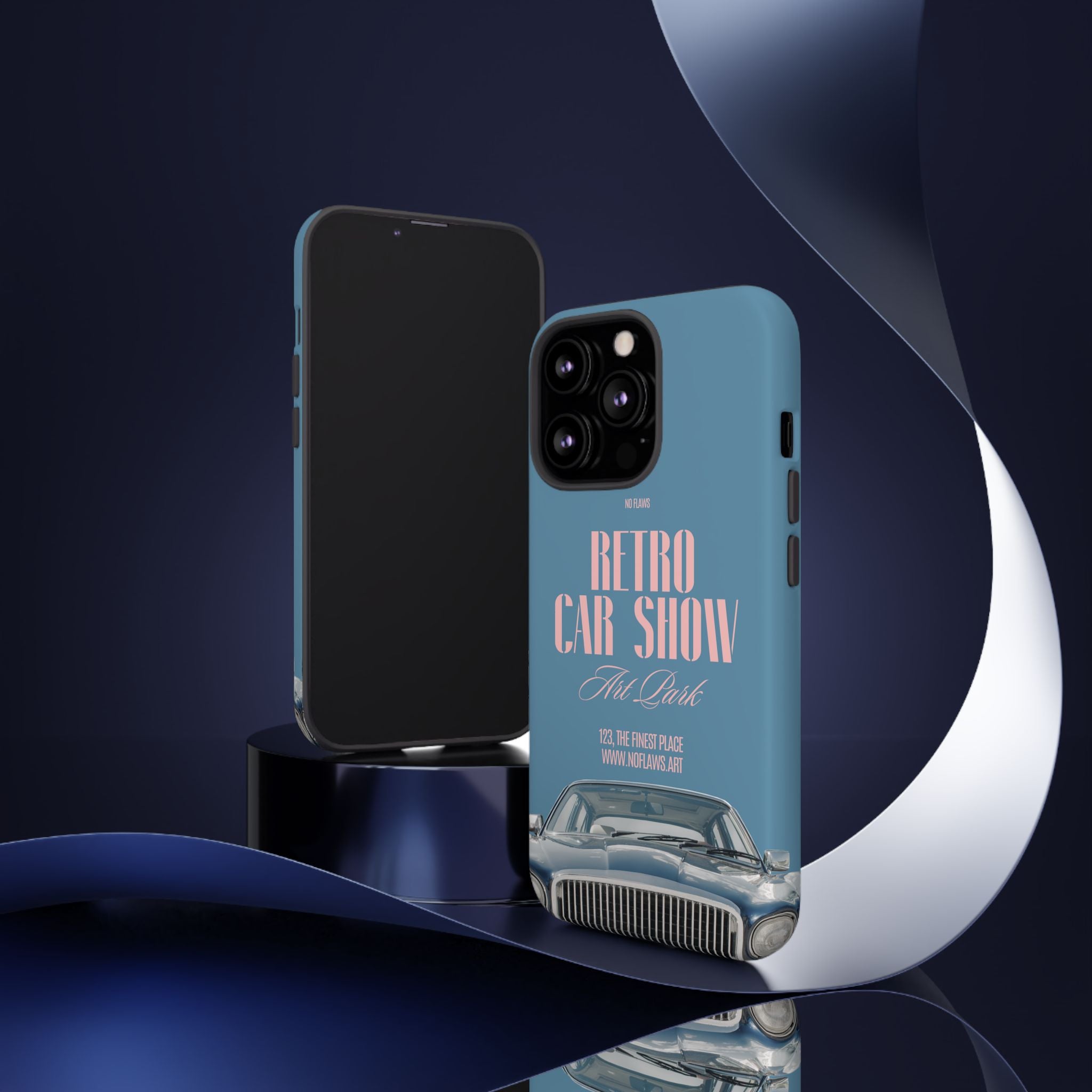 Retro Car Show Phone Case — Vintage Classic Auto Design