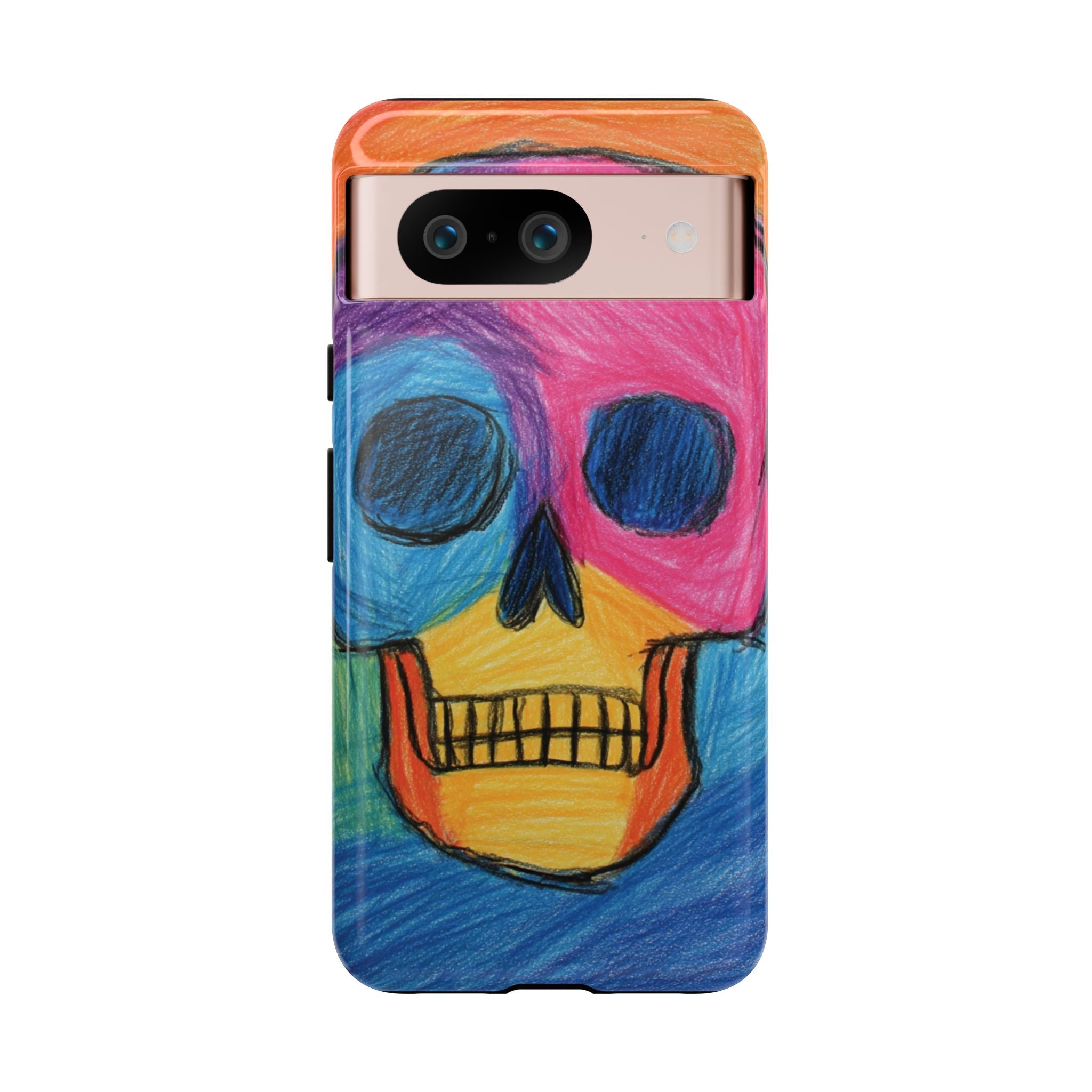 Vibrant Skull Phone Case | Tough Cases, Colorful Design, Unique Art Phone Cover