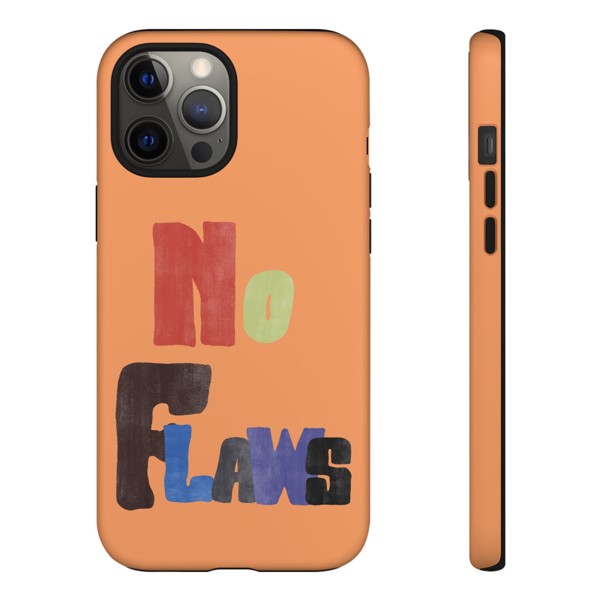 "No Flaws" Retro Hand-Lettered Protective Cover