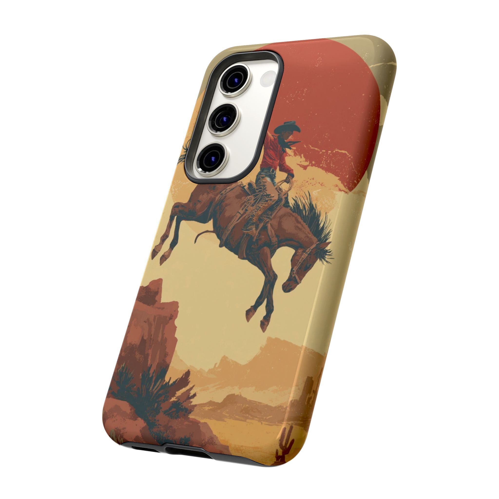 Cowboy Phone Case - Wild West Style, Tough Protection for Outdoor Lovers