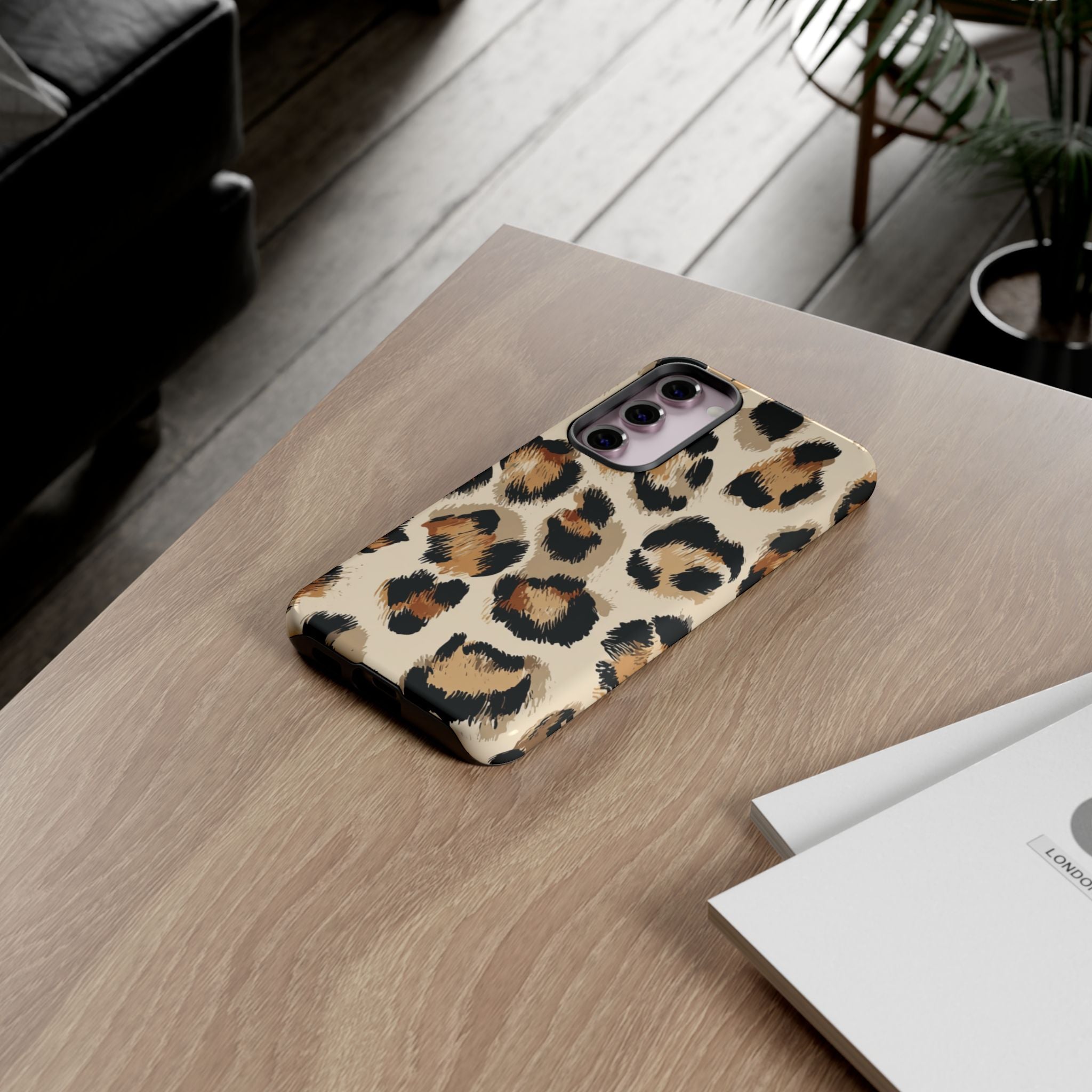 Stylish Leopard Print Phone Case, Animal Print, Tough Case, Gift for Her
