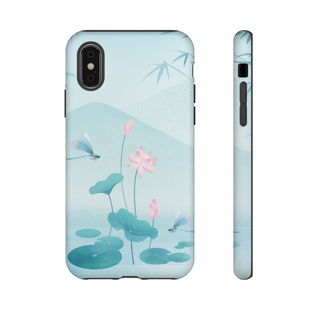 Lotus Pond Phone Case — Serene Floral iPhone Protective Cover
