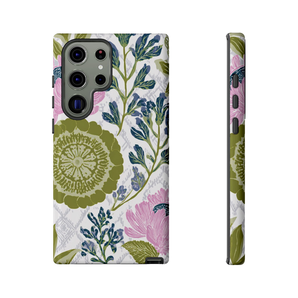 Floral Phone Case, Tough Cases with Elegant Design, Stylish Phone Accessories