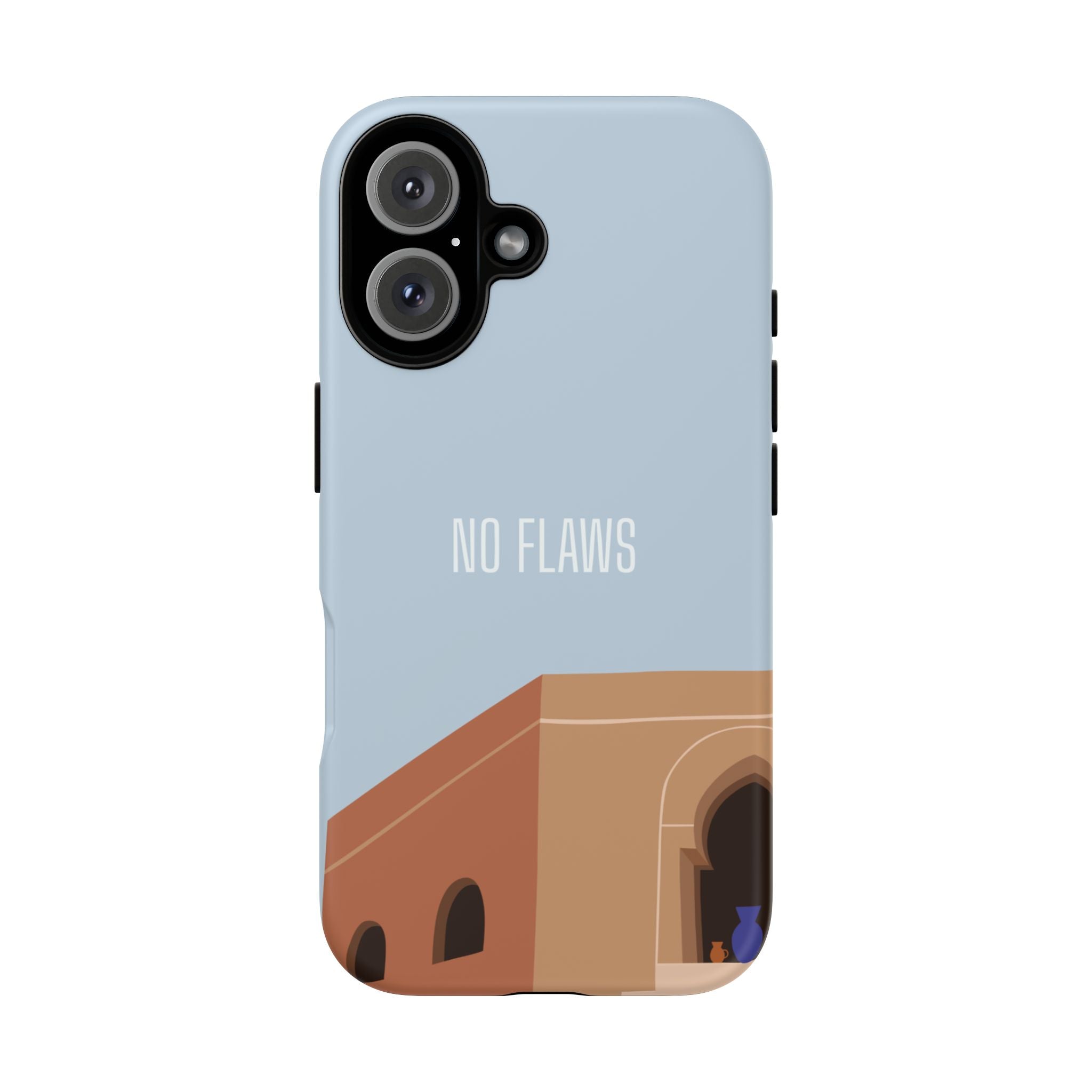 Minimal Desert Illustration “No Flaws” Protective Tough Case