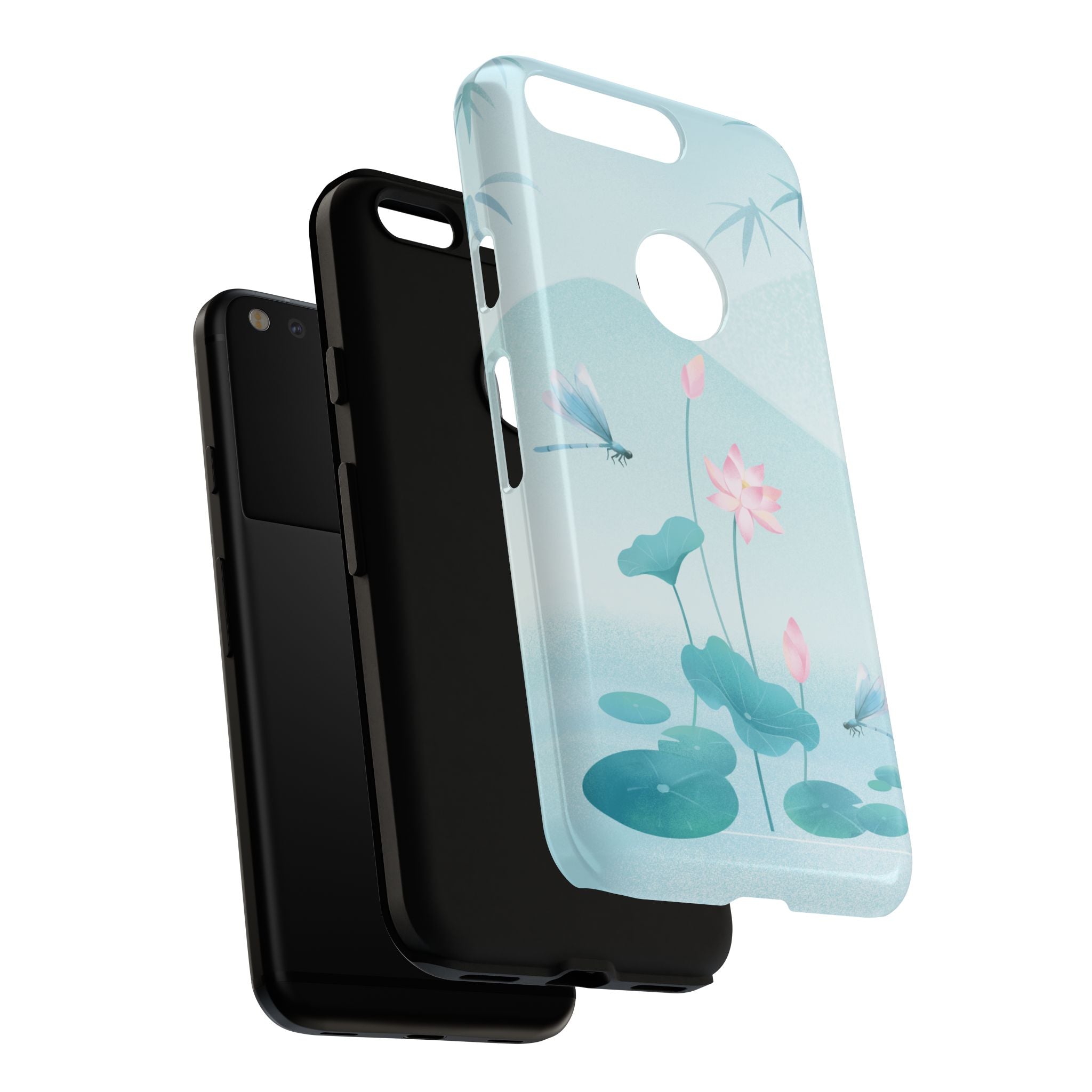 Lotus Pond Phone Case — Serene Floral iPhone Protective Cover