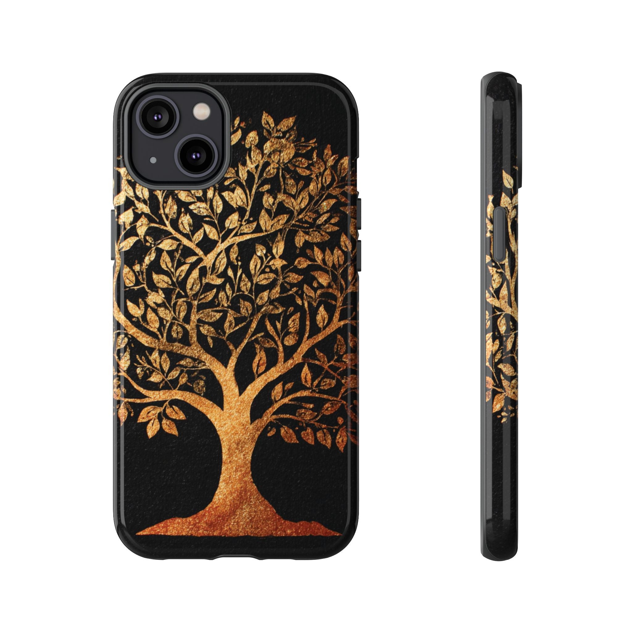Golden Tree Phone Case, Tough Cases, Nature Lover Gift