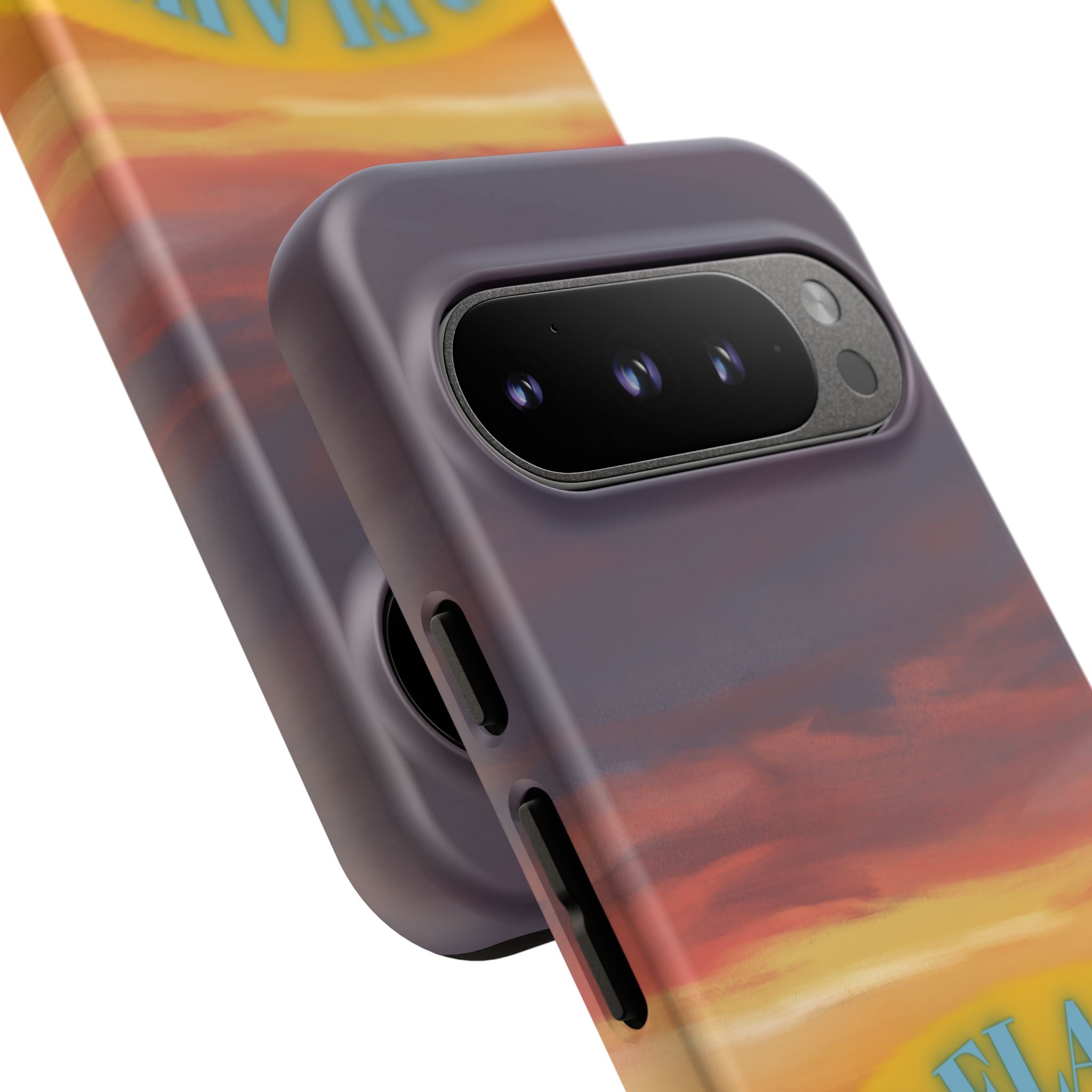 Sunset 'No Flaws' Tough Phone Case — Tropical Beach Protective Cover