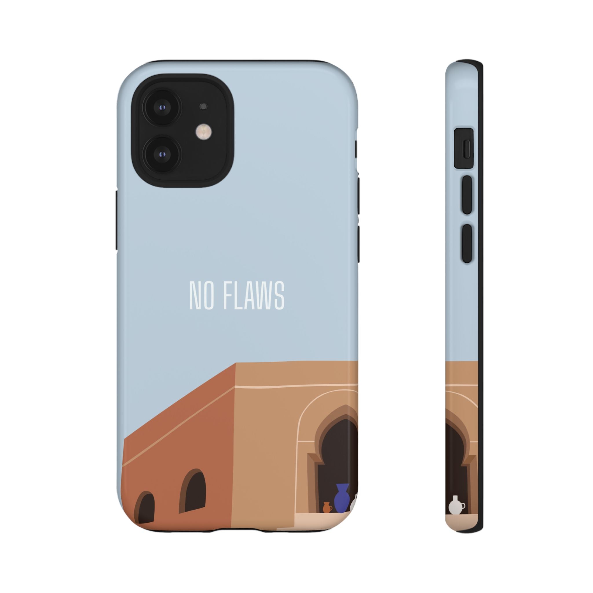 Minimal Desert Illustration “No Flaws” Protective Tough Case