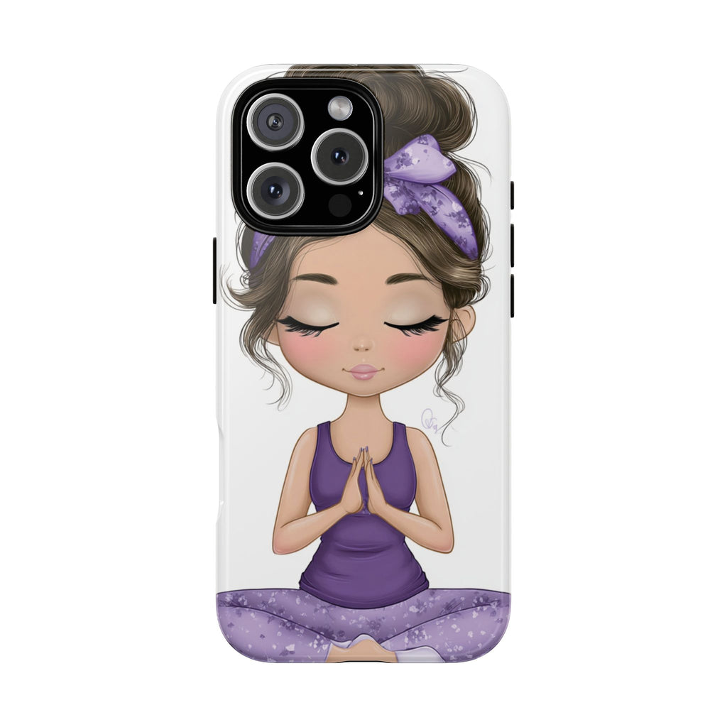 Yoga Phone Case for Mindfulness Gift for Yogis, Meditation Accessory, Zen Vibe