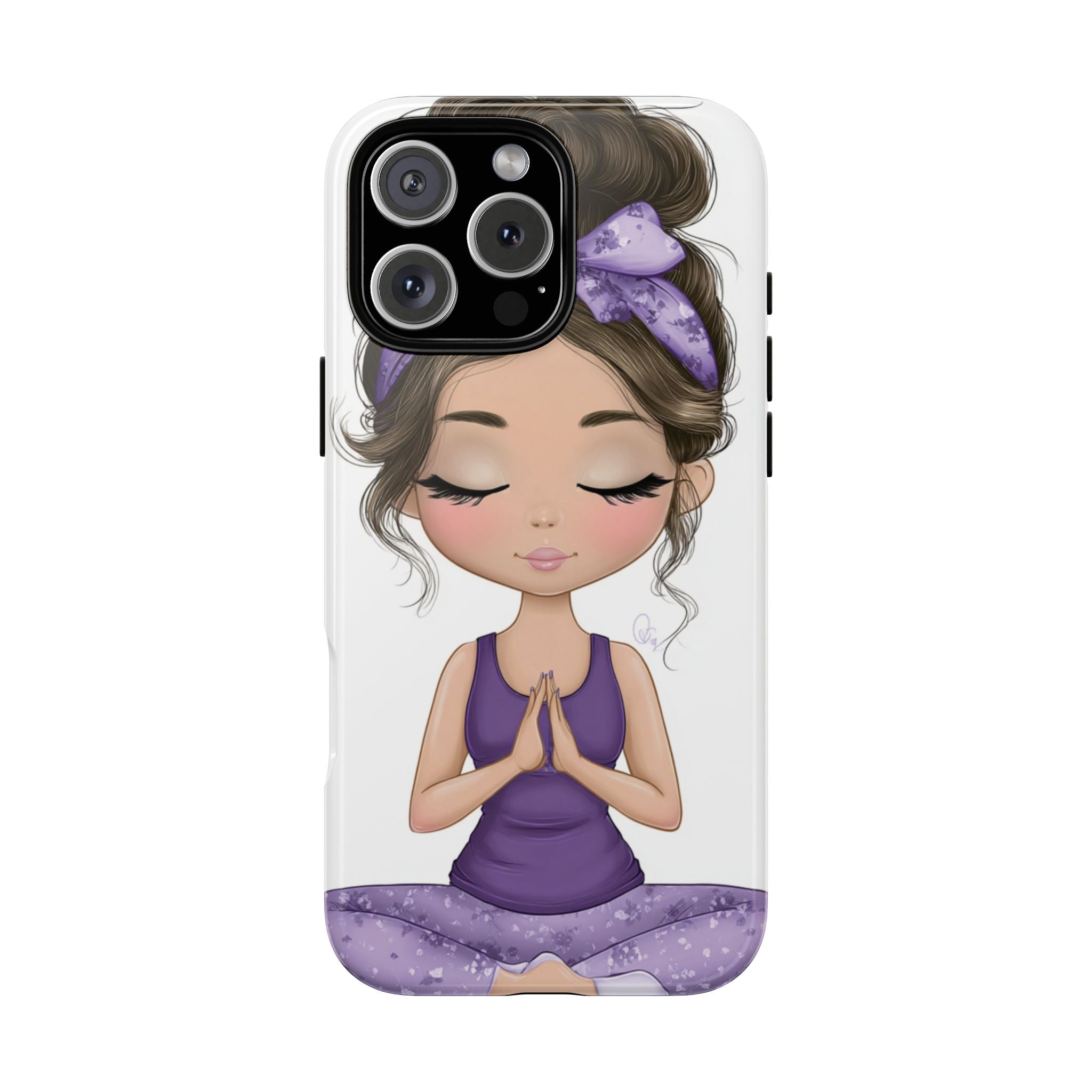 Yoga Phone Case for Mindfulness Gift for Yogis, Meditation Accessory, Zen Vibe