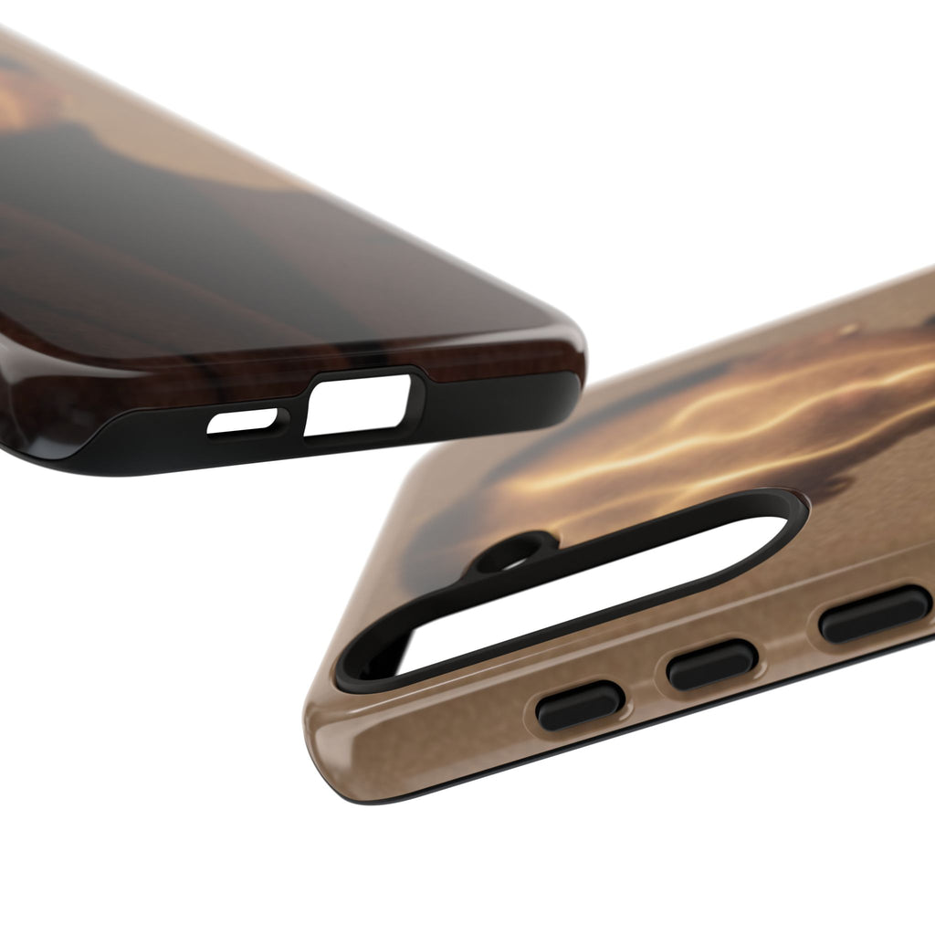 Stylish Phone Case with Artistic Design, Fashion Tech Accessory, Tough Cases