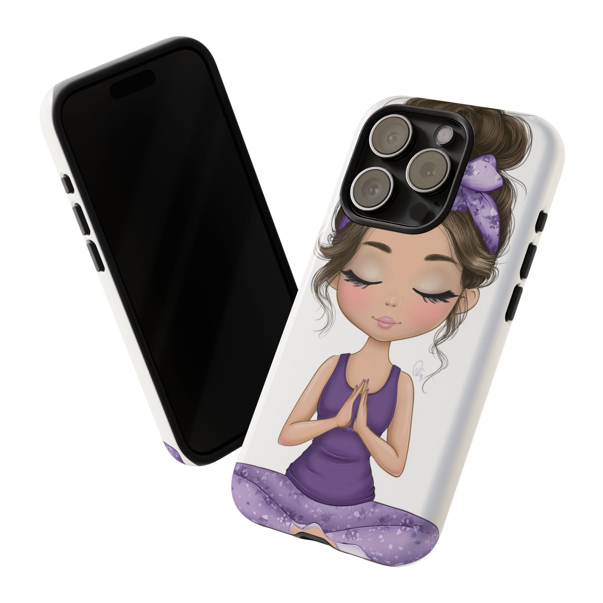 Yoga Phone Case for Mindfulness Gift for Yogis, Meditation Accessory, Zen Vibe
