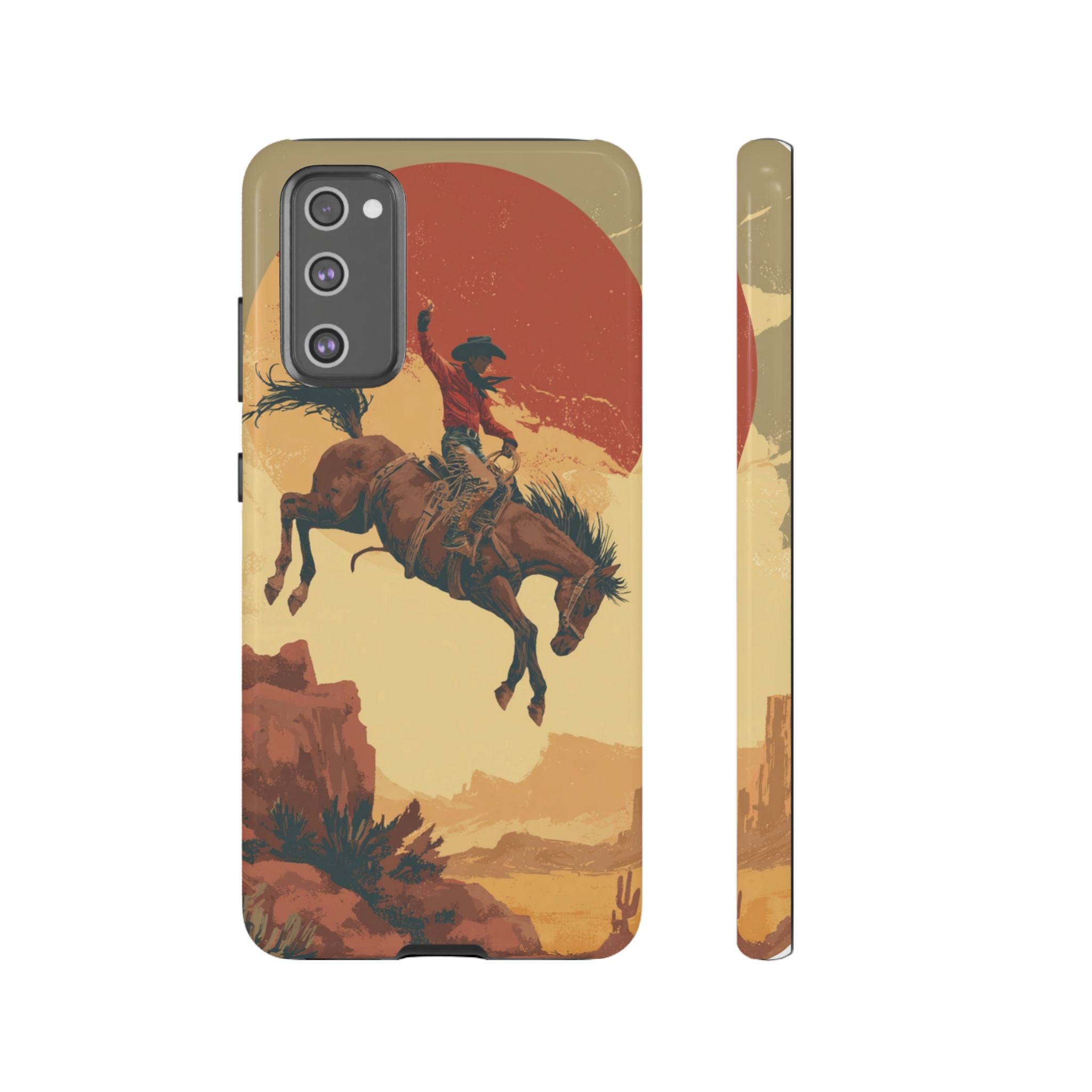 Cowboy Phone Case - Wild West Style, Tough Protection for Outdoor Lovers