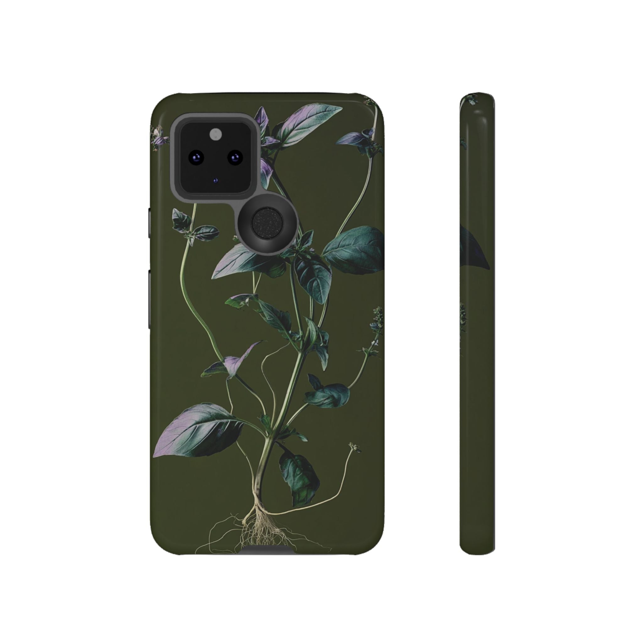 Green Botanical Phone Case, Floral Phone Cover, Nature Lover Gift