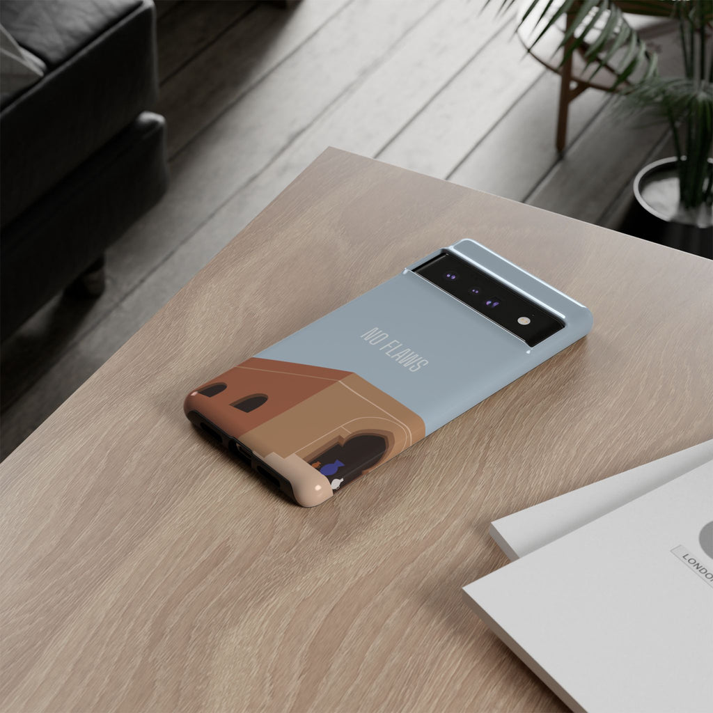 Minimal Desert Illustration “No Flaws” Protective Tough Case