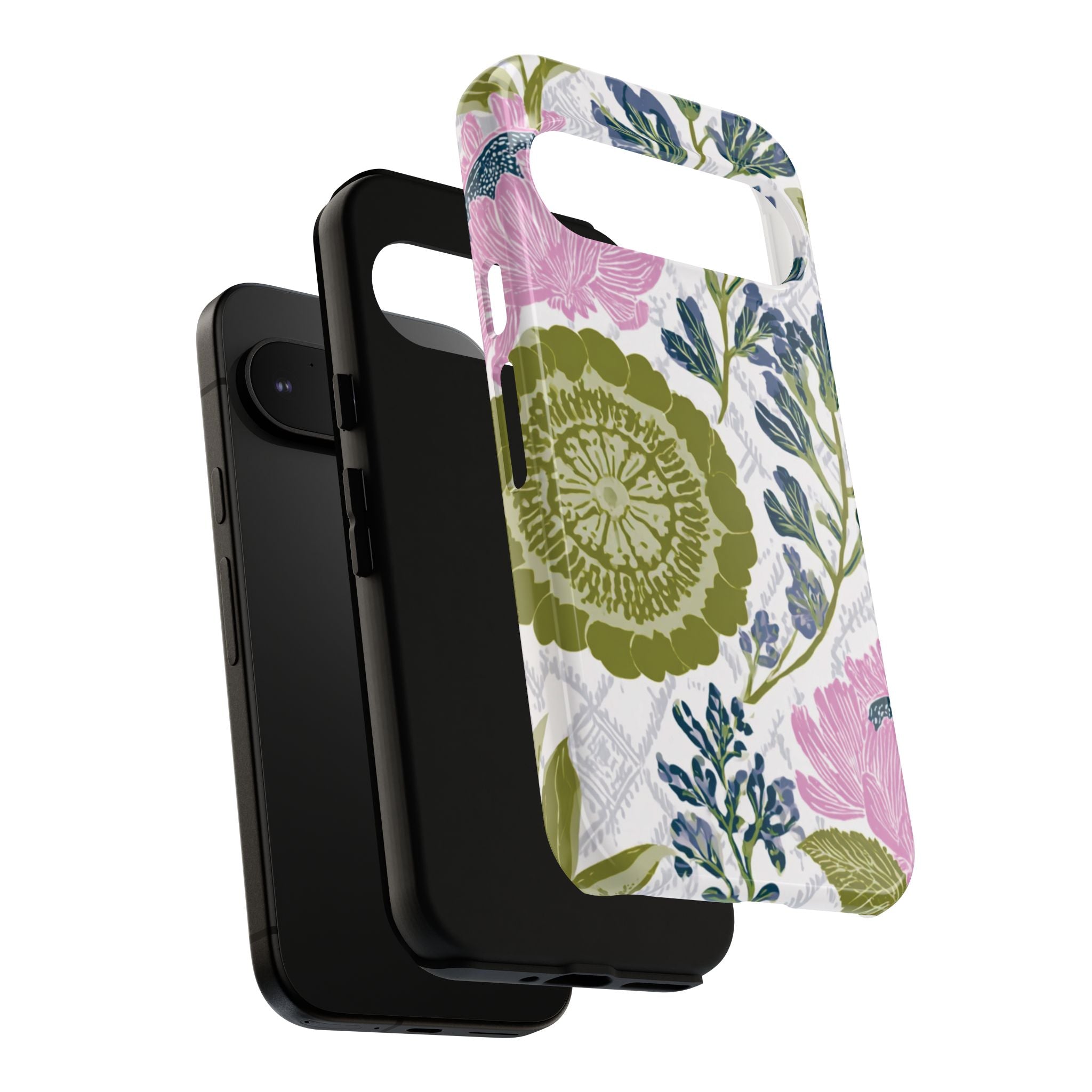 Floral Phone Case, Tough Cases with Elegant Design, Stylish Phone Accessories