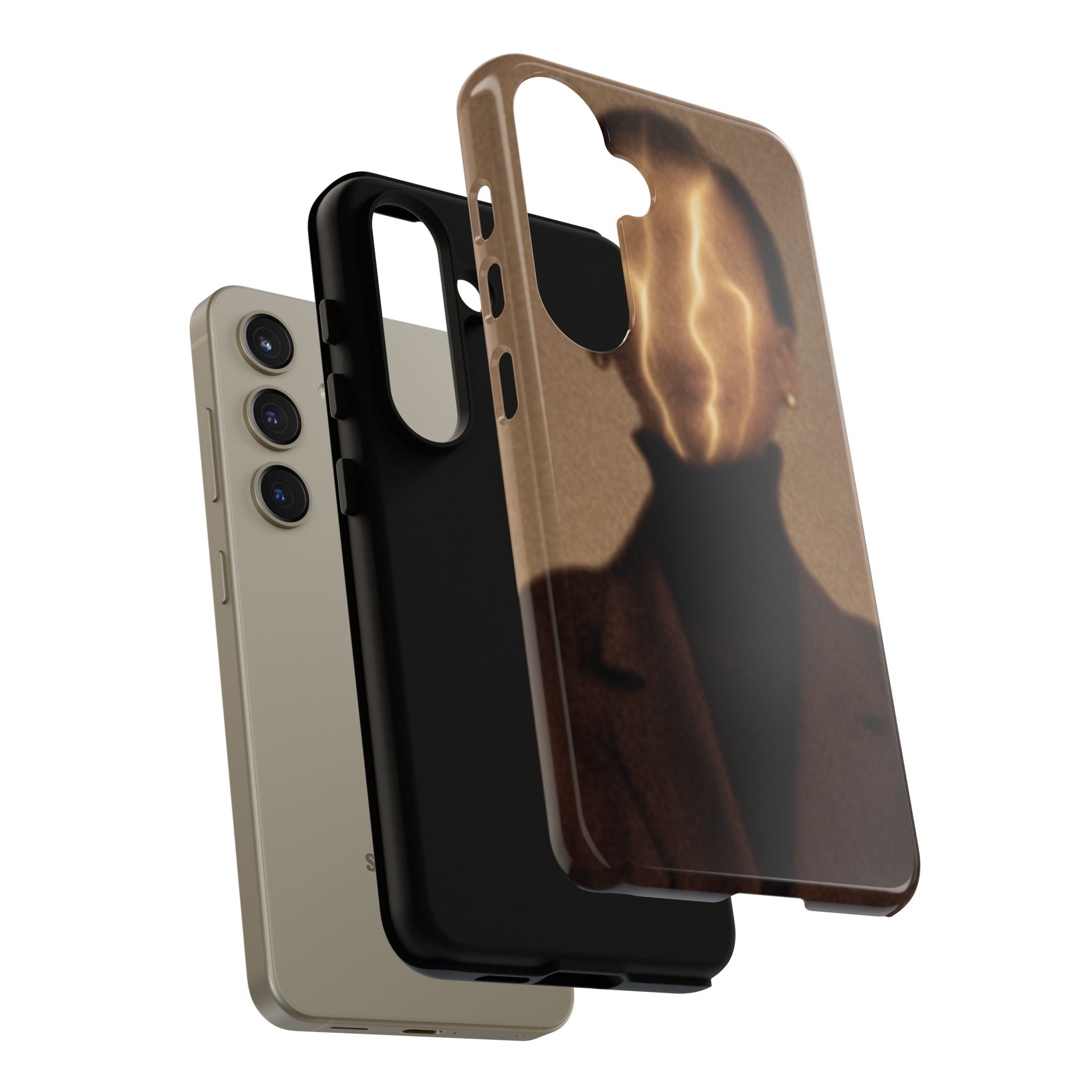 Stylish Phone Case with Artistic Design, Fashion Tech Accessory, Tough Cases