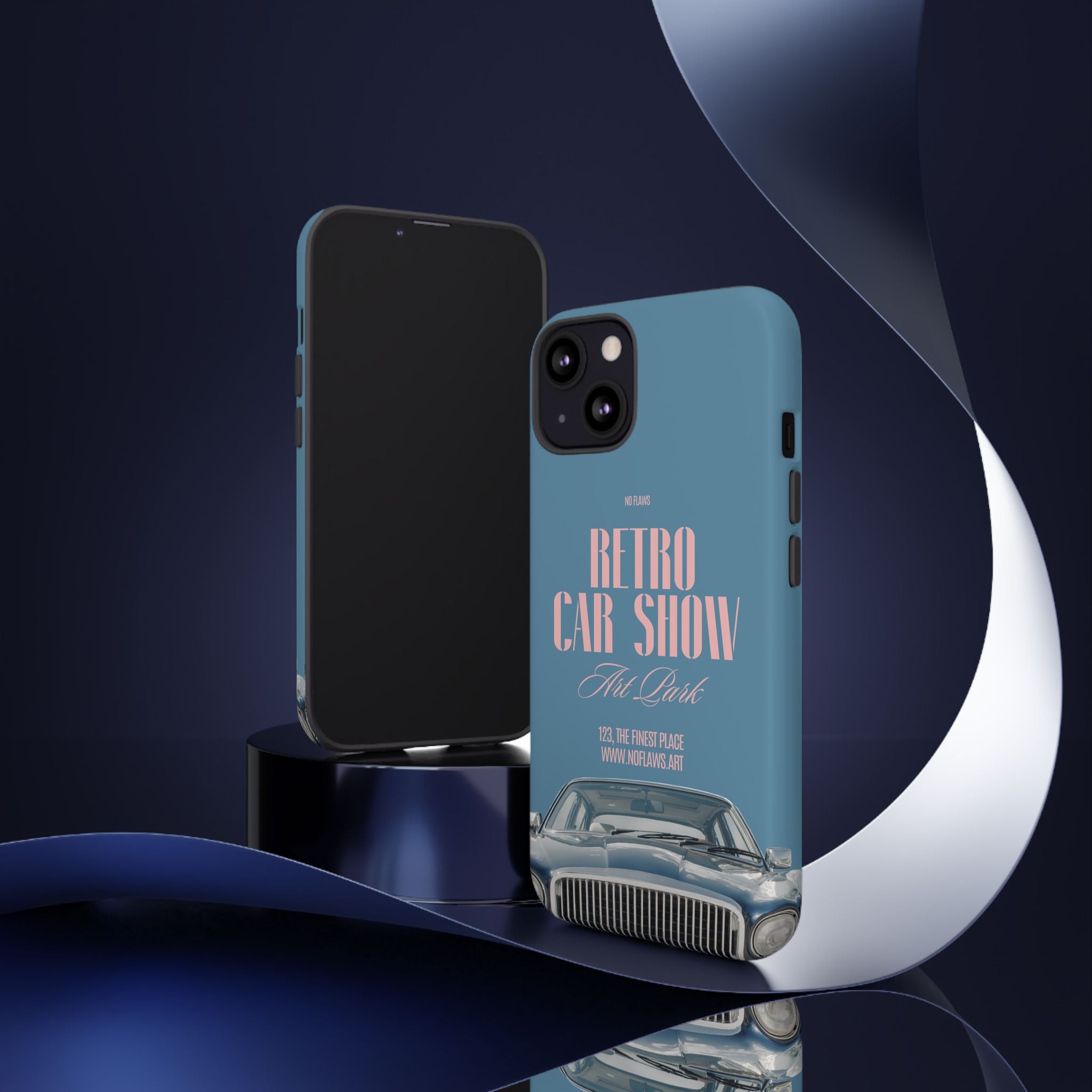 Retro Car Show Phone Case — Vintage Classic Auto Design