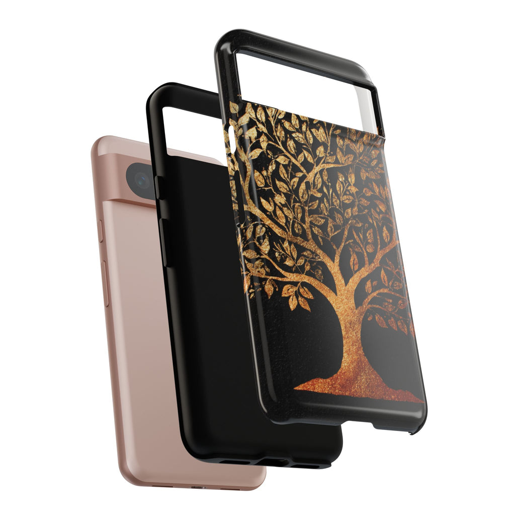 Golden Tree Phone Case, Tough Cases, Nature Lover Gift