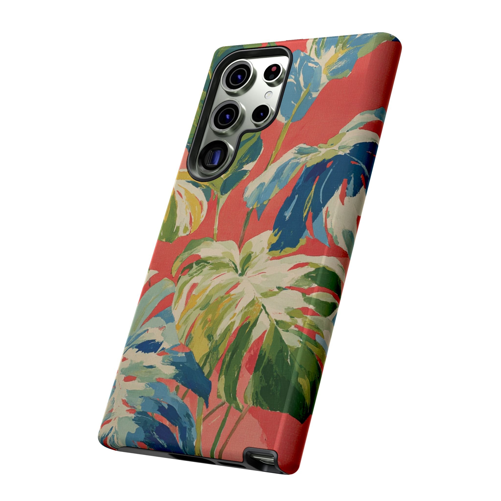 Tropical Phone Case, Floral Tough Case, Vibrant Phone Cover for Summer