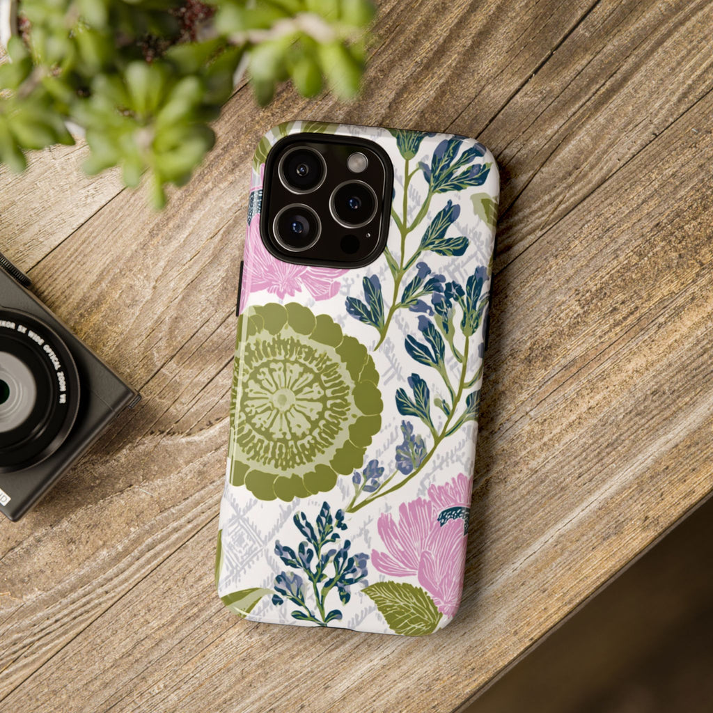Floral Phone Case, Tough Cases with Elegant Design, Stylish Phone Accessories