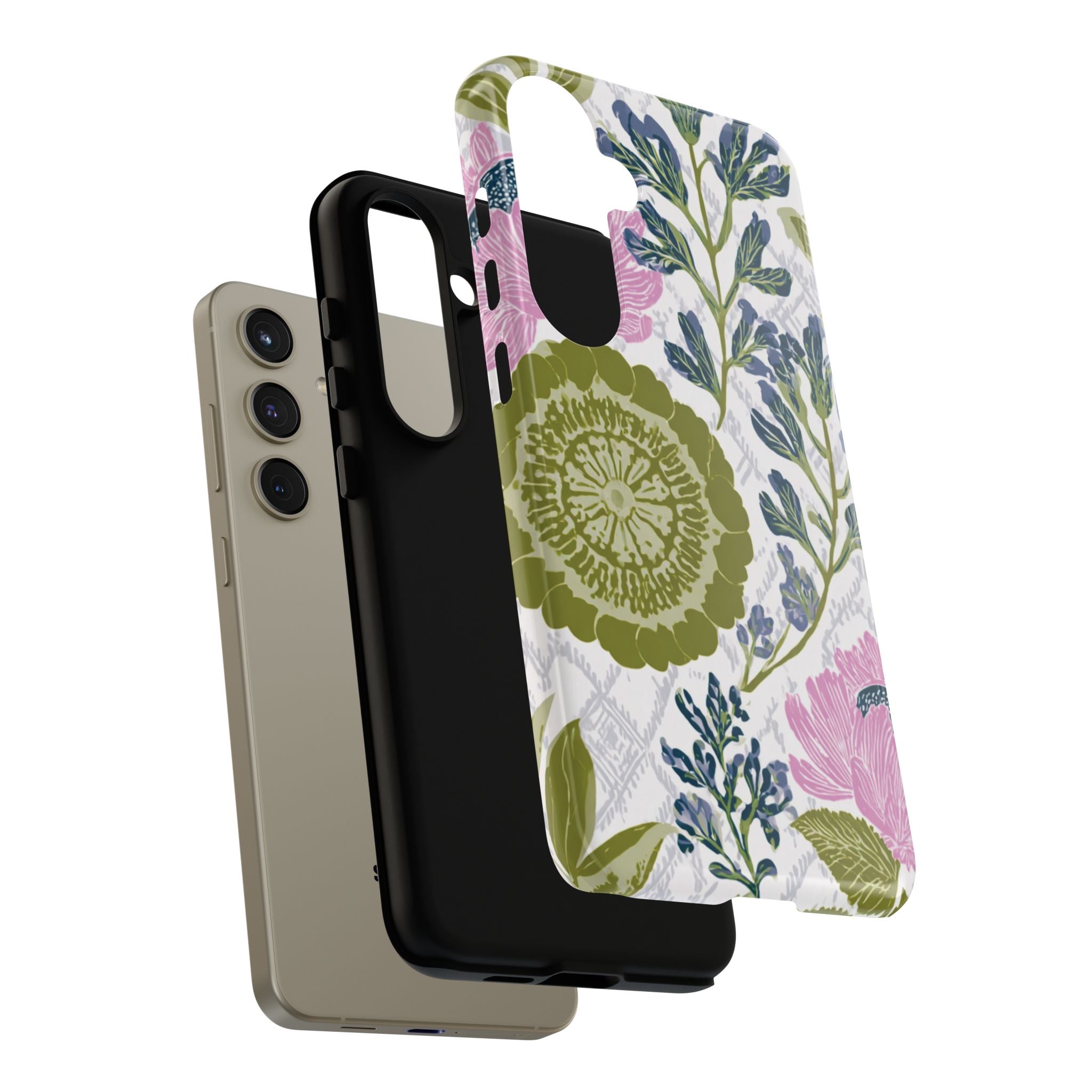 Floral Phone Case, Tough Cases with Elegant Design, Stylish Phone Accessories