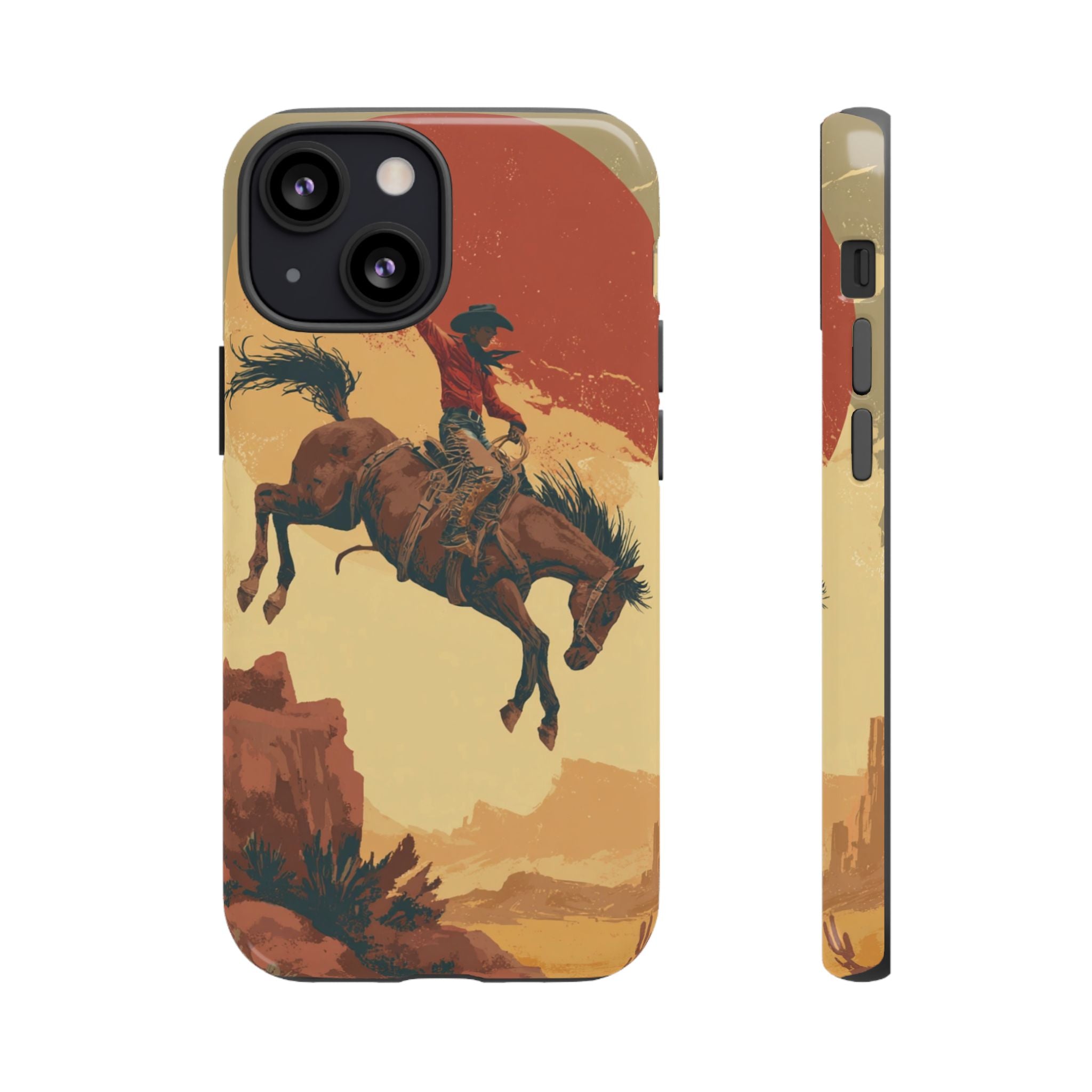 Cowboy Phone Case - Wild West Style, Tough Protection for Outdoor Lovers