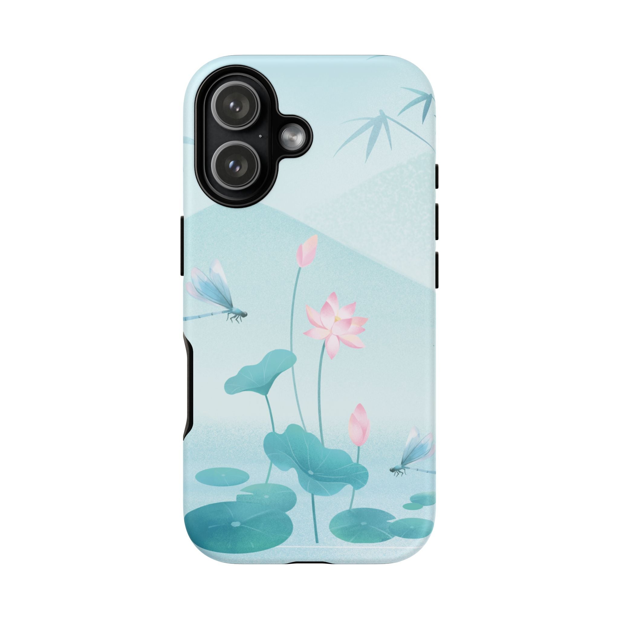 Lotus Pond Phone Case — Serene Floral iPhone Protective Cover